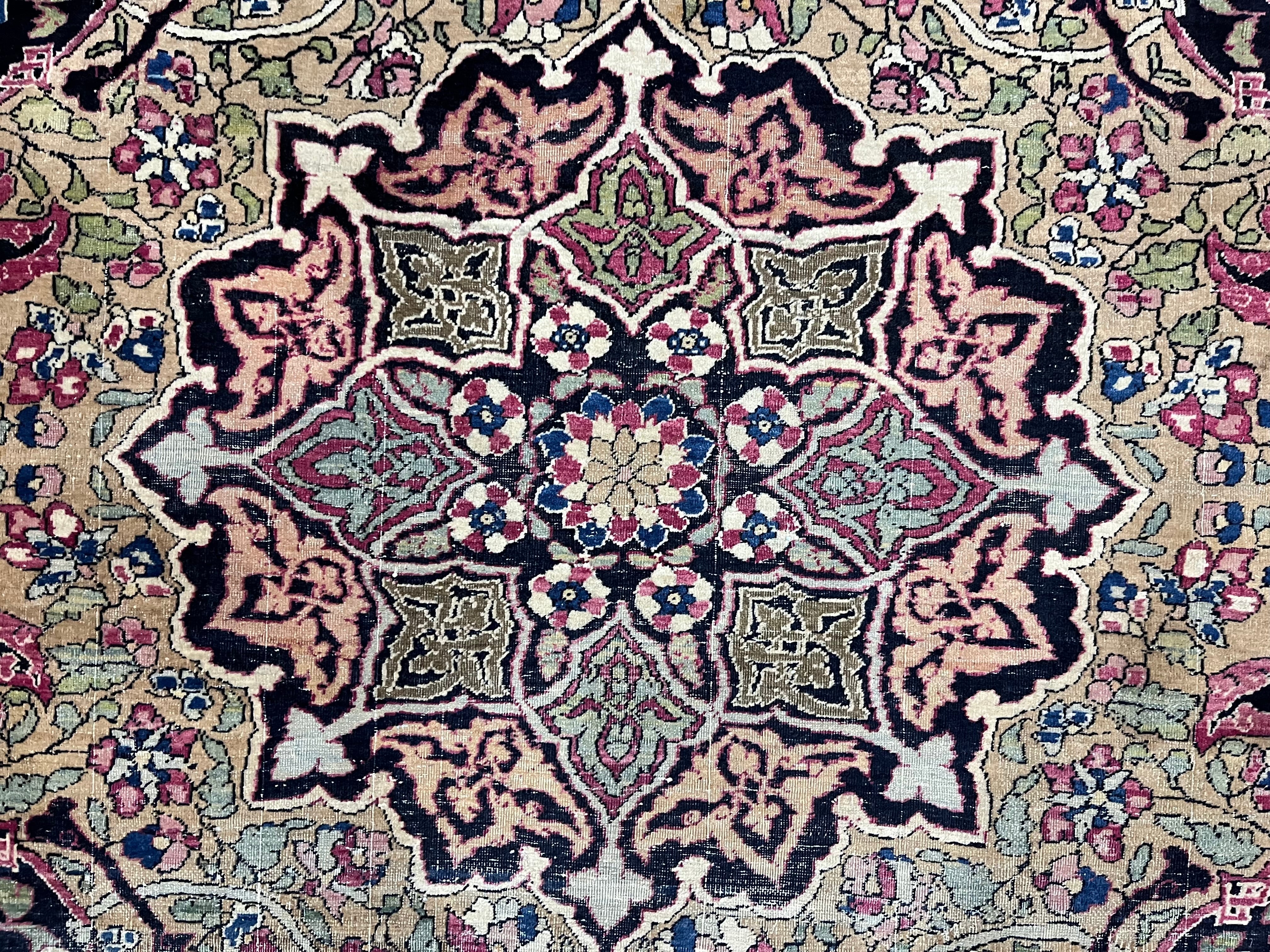 Fine Antique Persian Tehran Rug 4'6" x 6' 10"