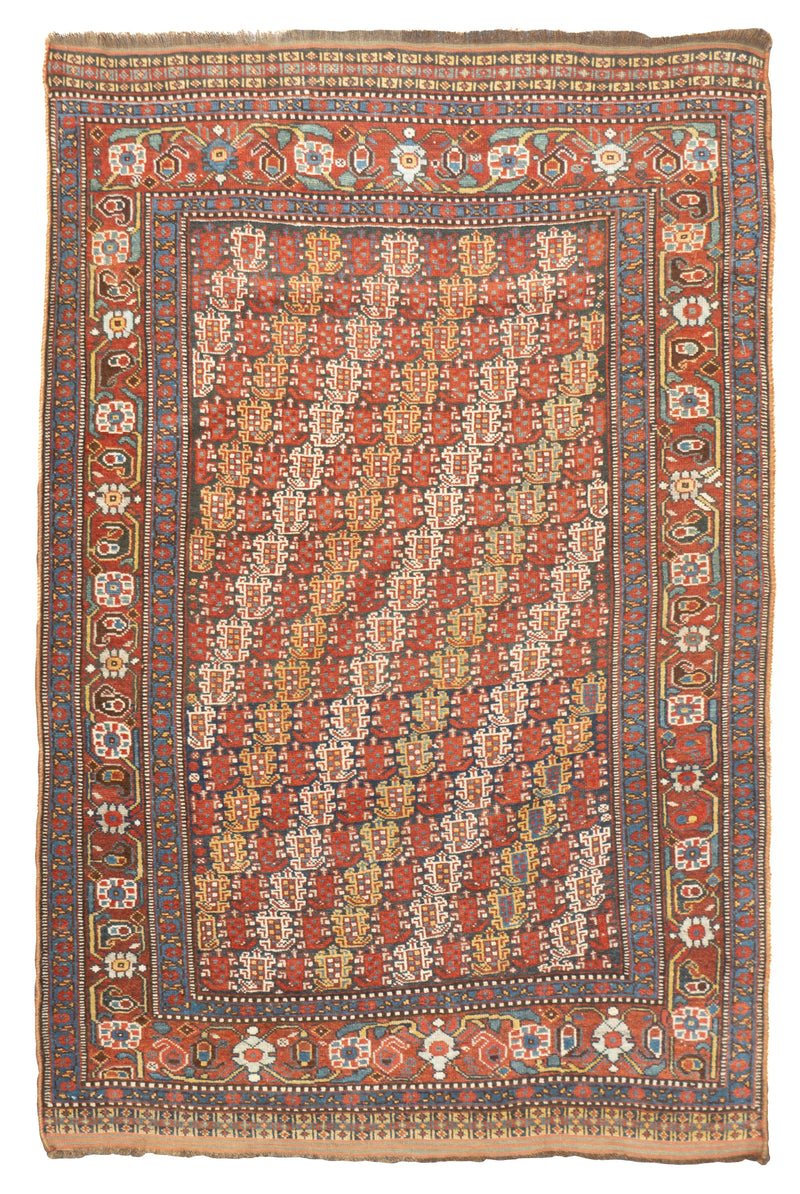 Antique  Khamseh Rug 4'3'' x 6'4''