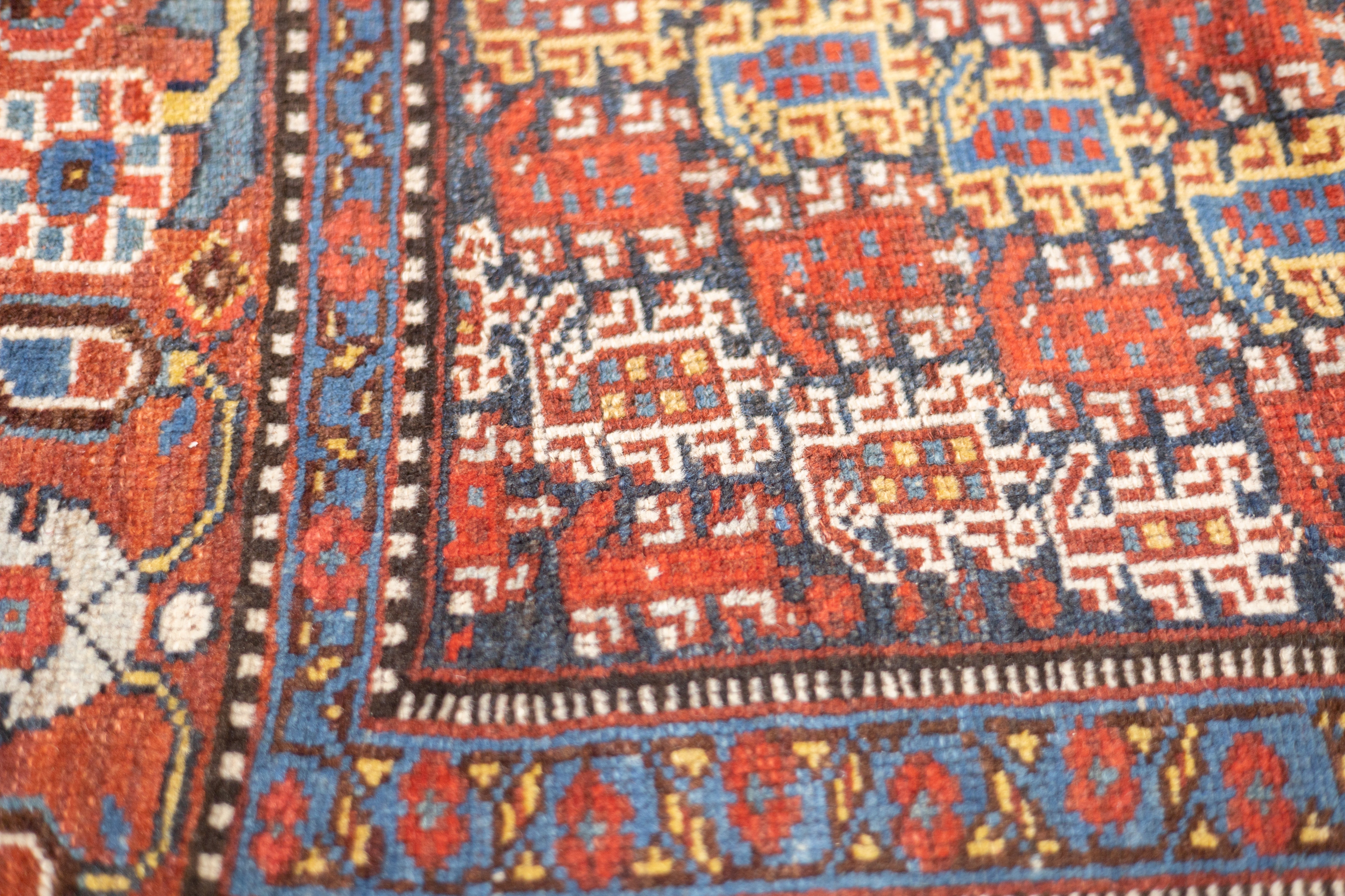 Antique  Khamseh Rug 4'3'' x 6'4''