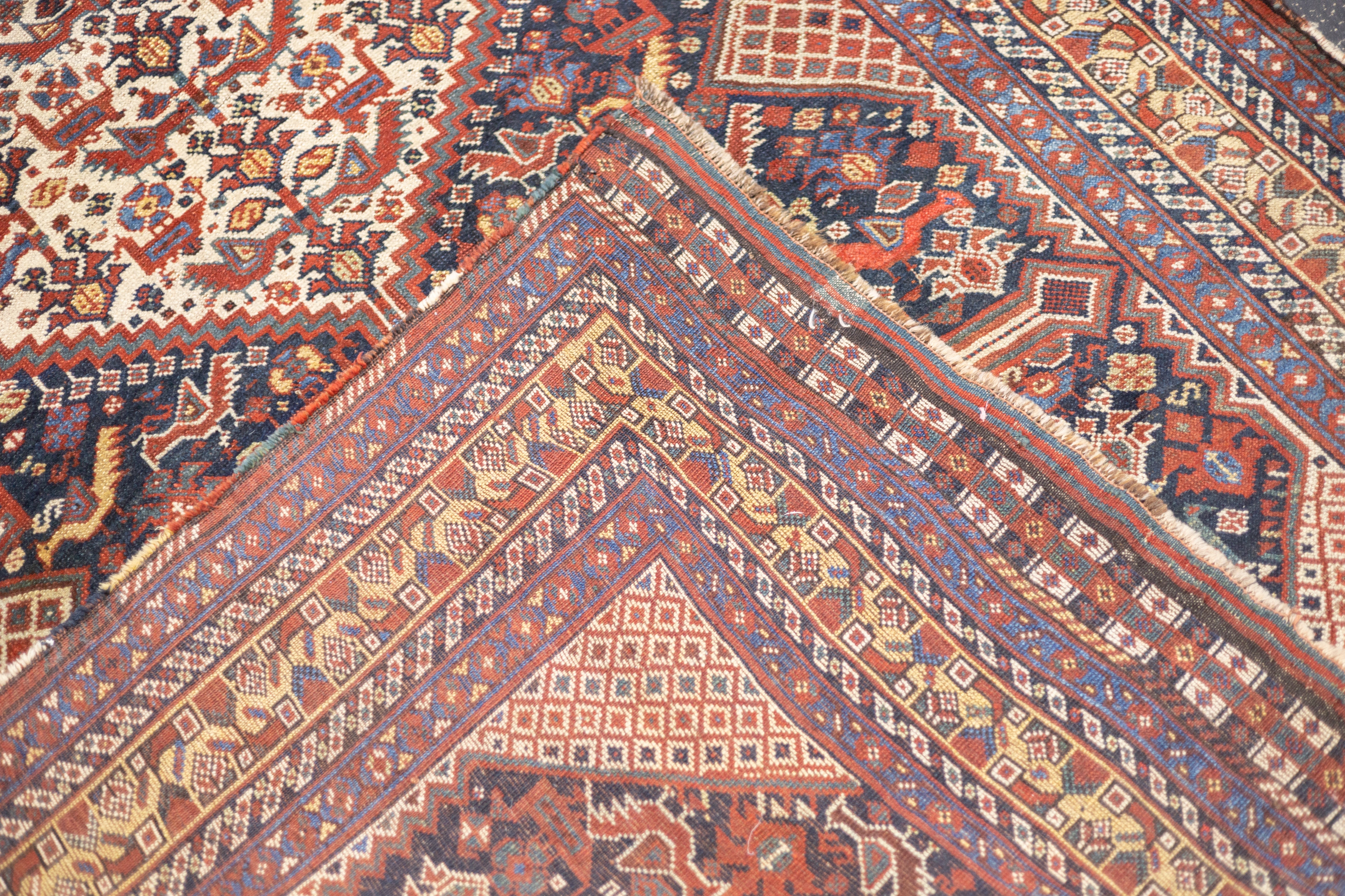Antique Qashqai Rug 4'9'' x 6'4''
