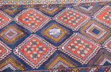 Antique  Khamseh Rug 5'0" x 8'2''