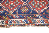 Antique  Khamseh Rug 5'0" x 8'2''