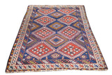 Antique  Khamseh Rug 5'0" x 8'2''