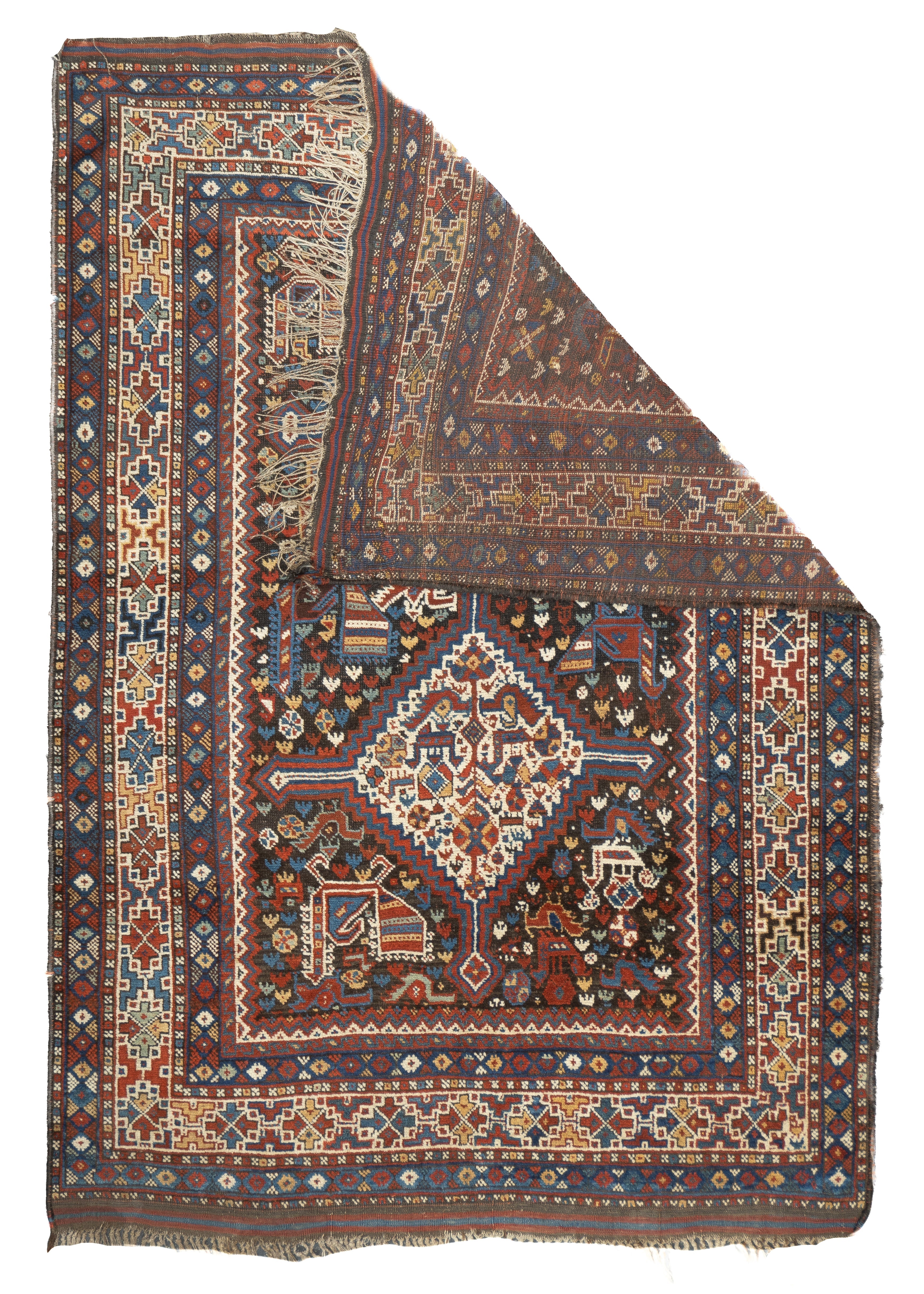 Antique Qashqai Rug 4'7'' x 6'5''