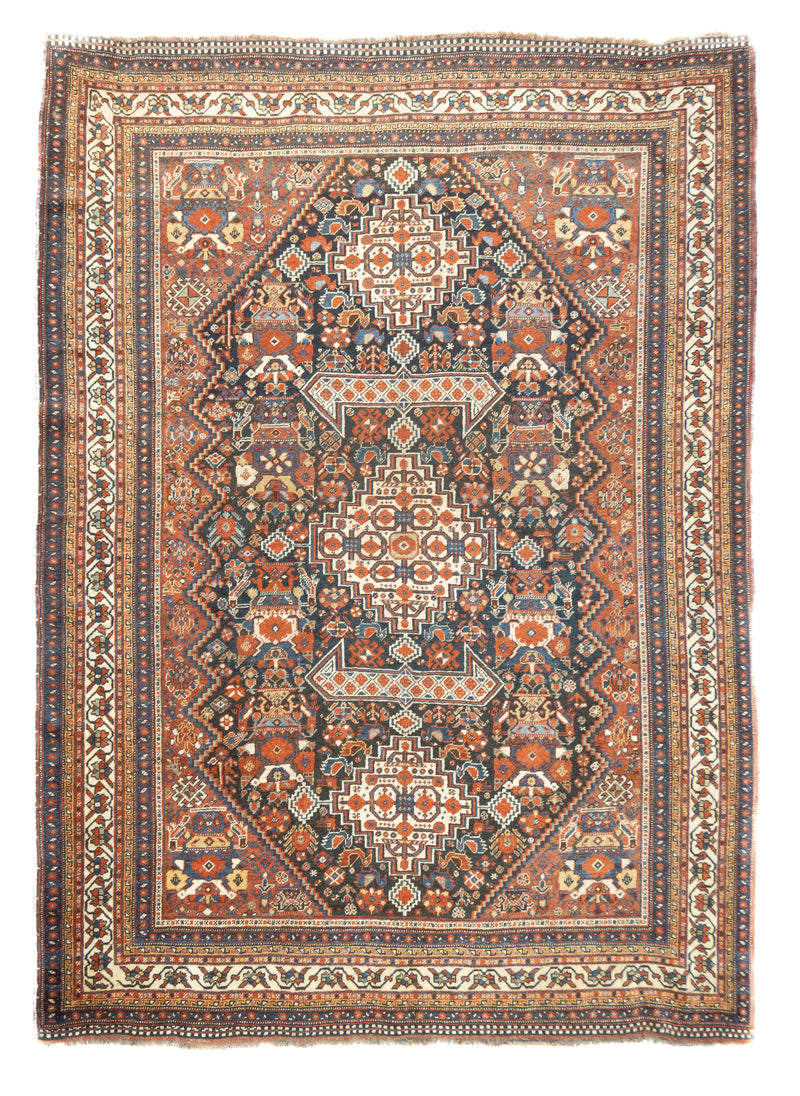Antique Qashqai Rug 5'10'' x 8'2''