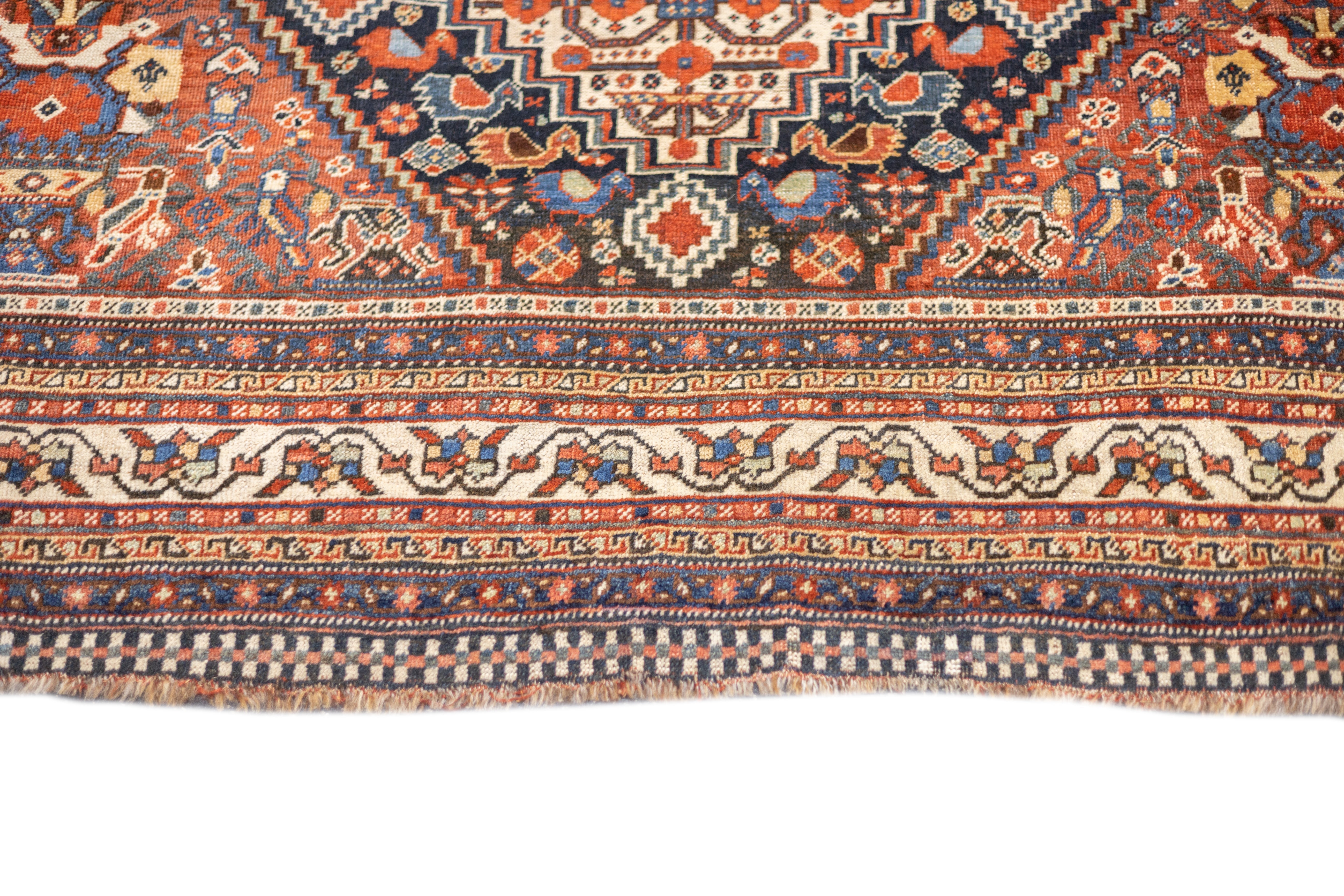 Antique Qashqai Rug 5'10'' x 8'2''