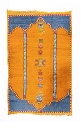 Vintage Moroccan Rug 4'2" x 6' 6"
