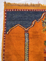 Vintage Moroccan Rug 4'2" x 6' 6"