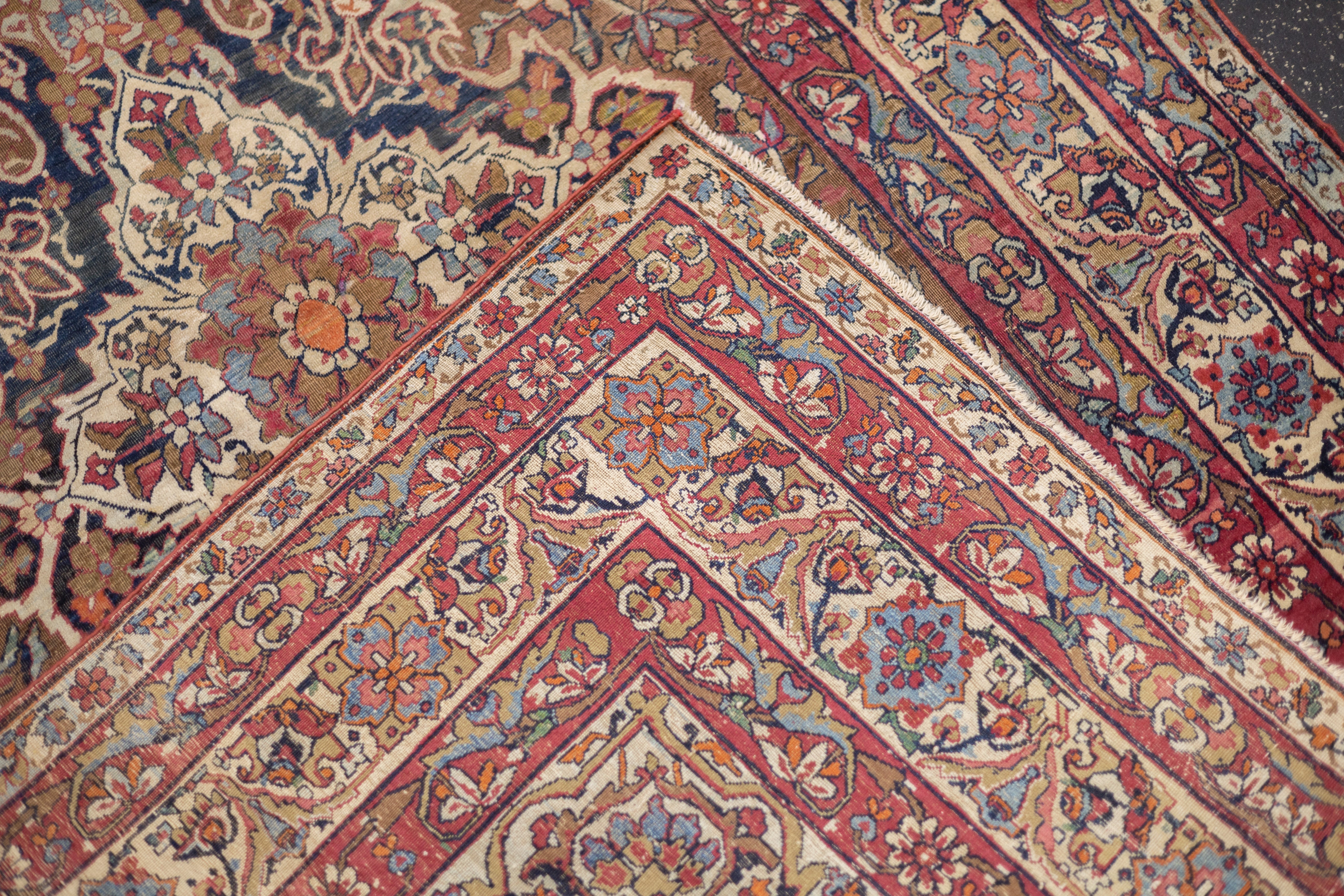 Antique Lavar Kerman Rug 4'6'' x 7'7''