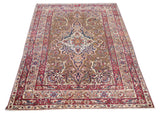 Antique Lavar Kerman Rug 4'6'' x 7'7''