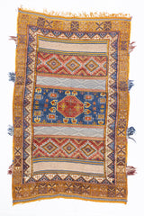 Fine Antique Moroccan Tribal Wool Rug 6'10" x 7' 8''