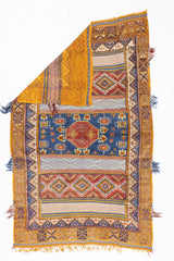 Fine Antique Moroccan Tribal Wool Rug 6'10" x 7' 8''