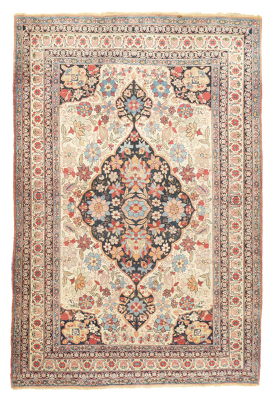 Antique Lavar Kerman Rug 4'2'' x 6'2''