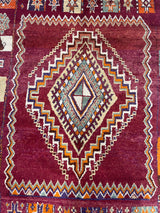 Vintage Moroccan Rug 5' 8" x 9' 9"