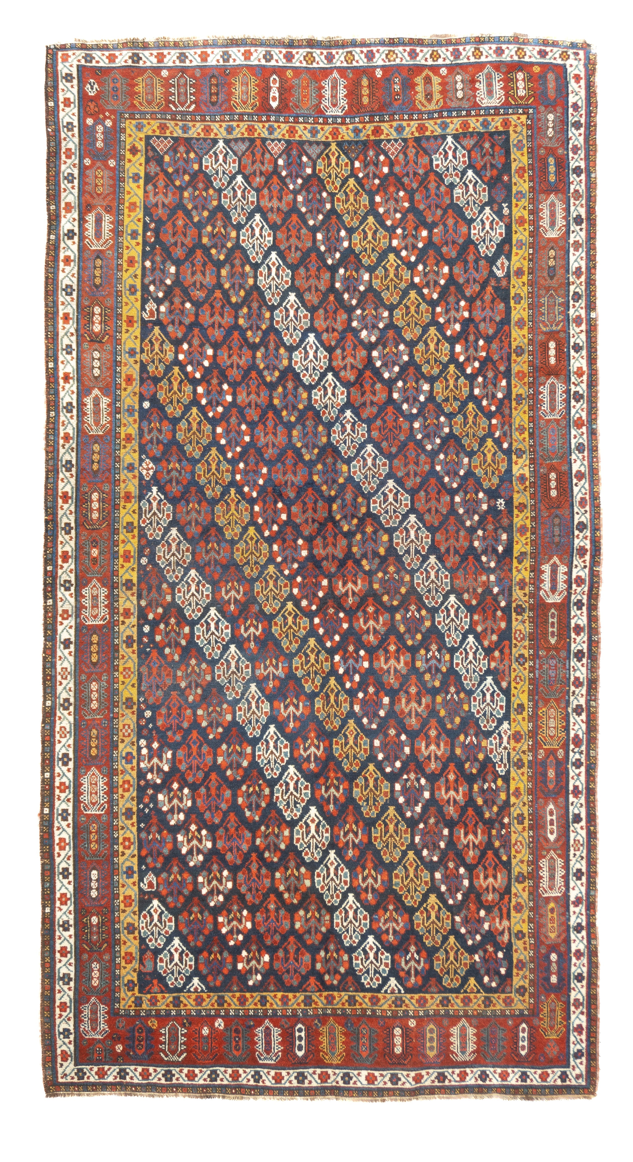 Antique Persian Khamseh 5'3'' x 9'6''