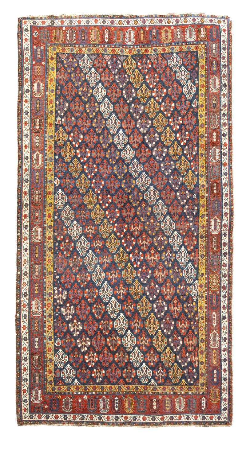 Antique Persian Khamseh Rug 5'3'' x 9'6''