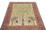 Antique  Kashan Rug 4'6'' x 6'0"