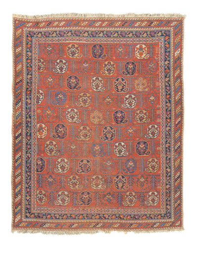 Antique Afshar Rug 4'2'' x 5'1''