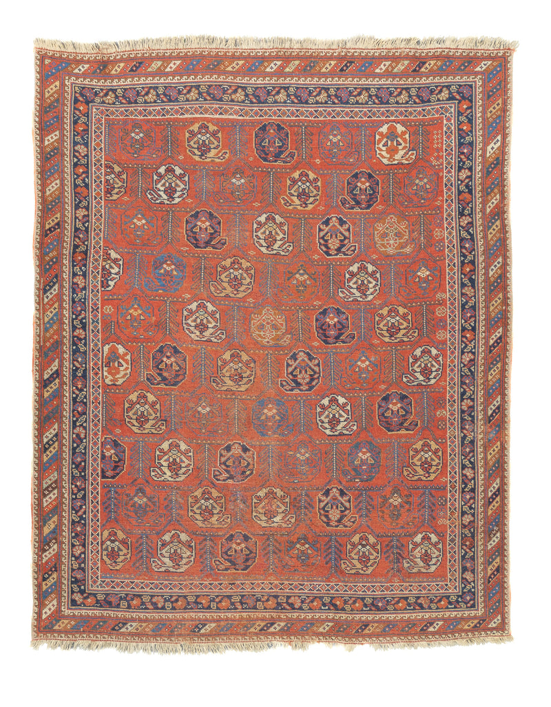 Antique Afshar Rug 4'2'' x 5'1''