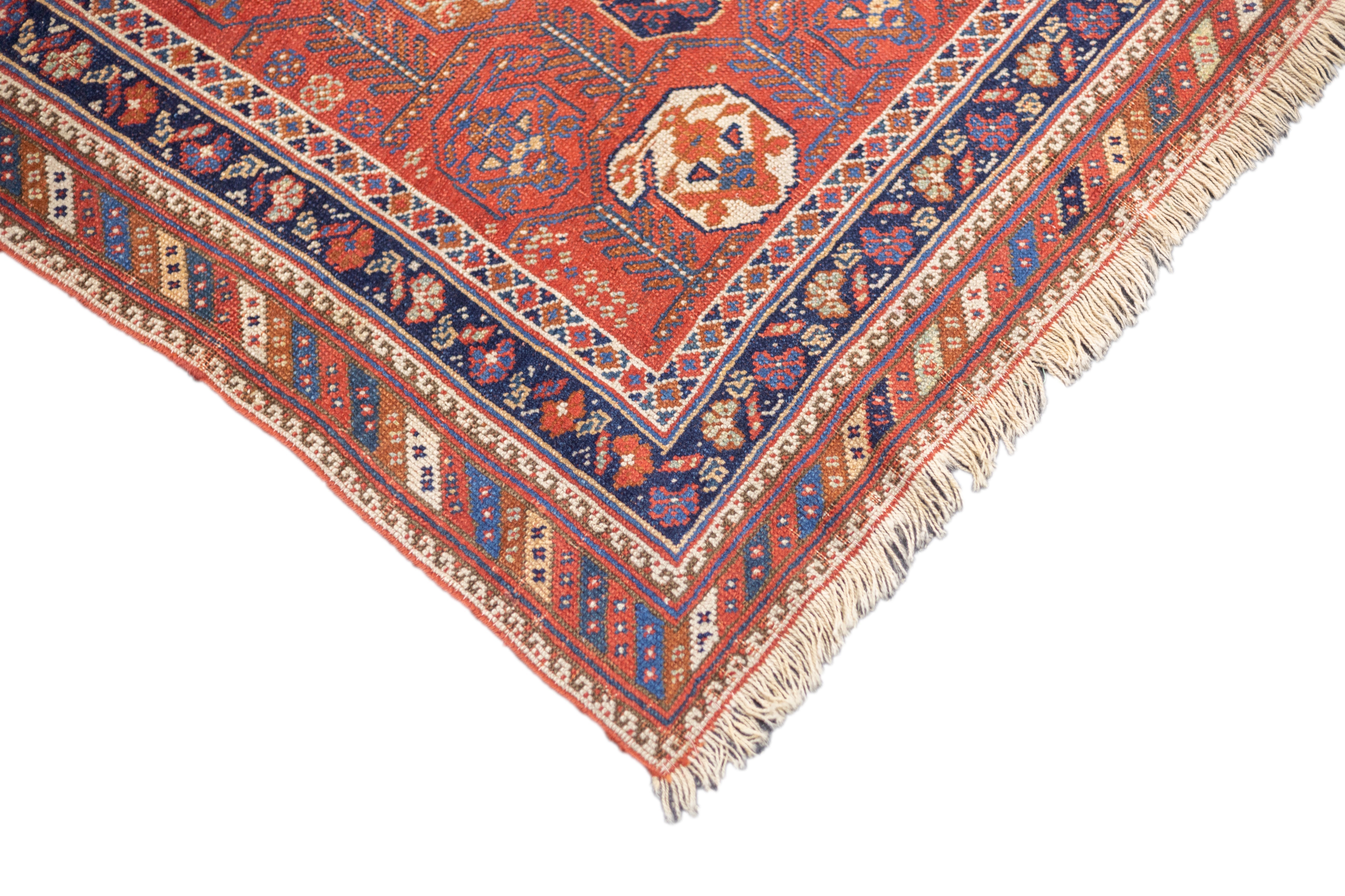 Antique Afshar Rug 4'2'' x 5'1''