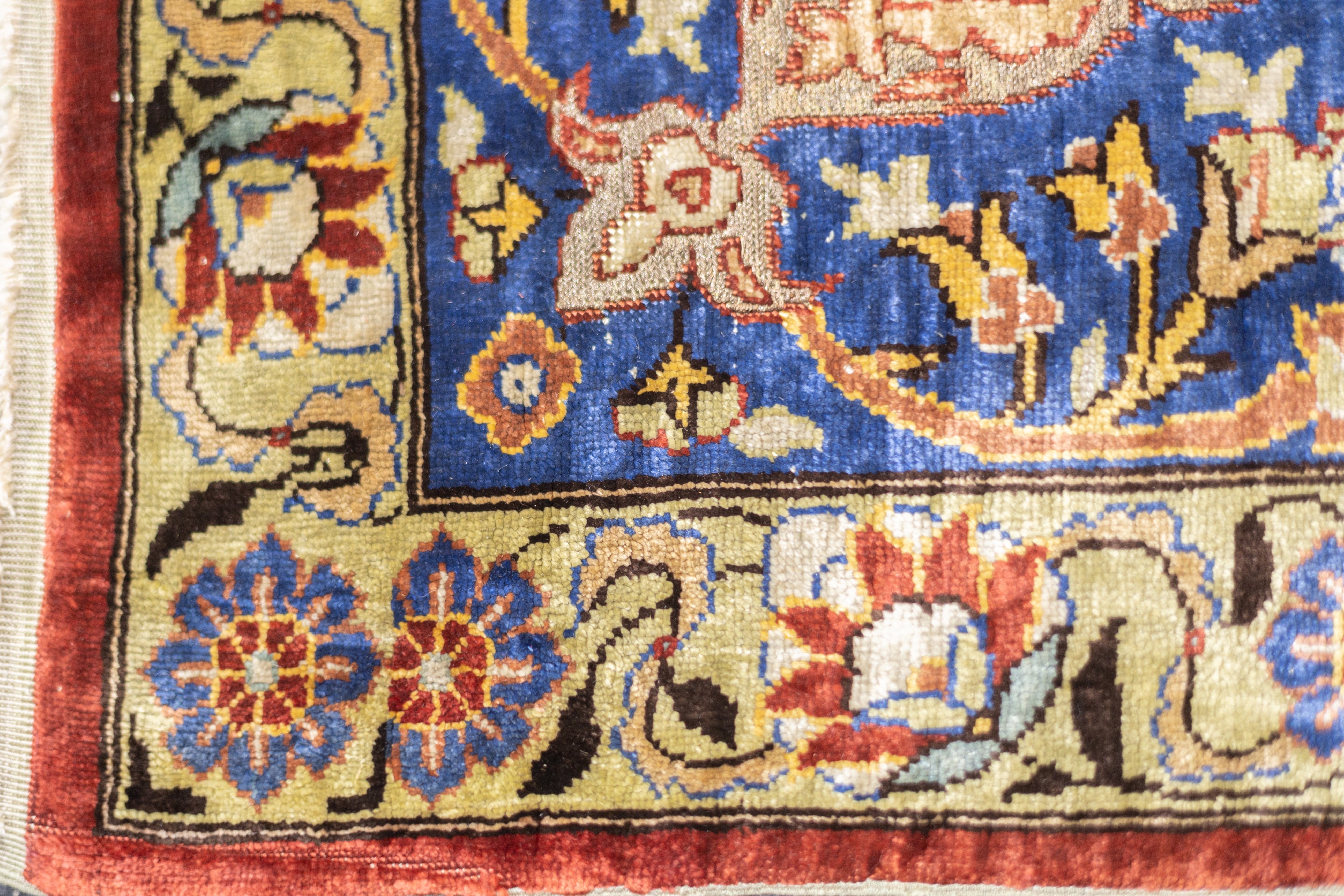 Antique Silk Hereke Rug 4' 4'' x 6' 3"
