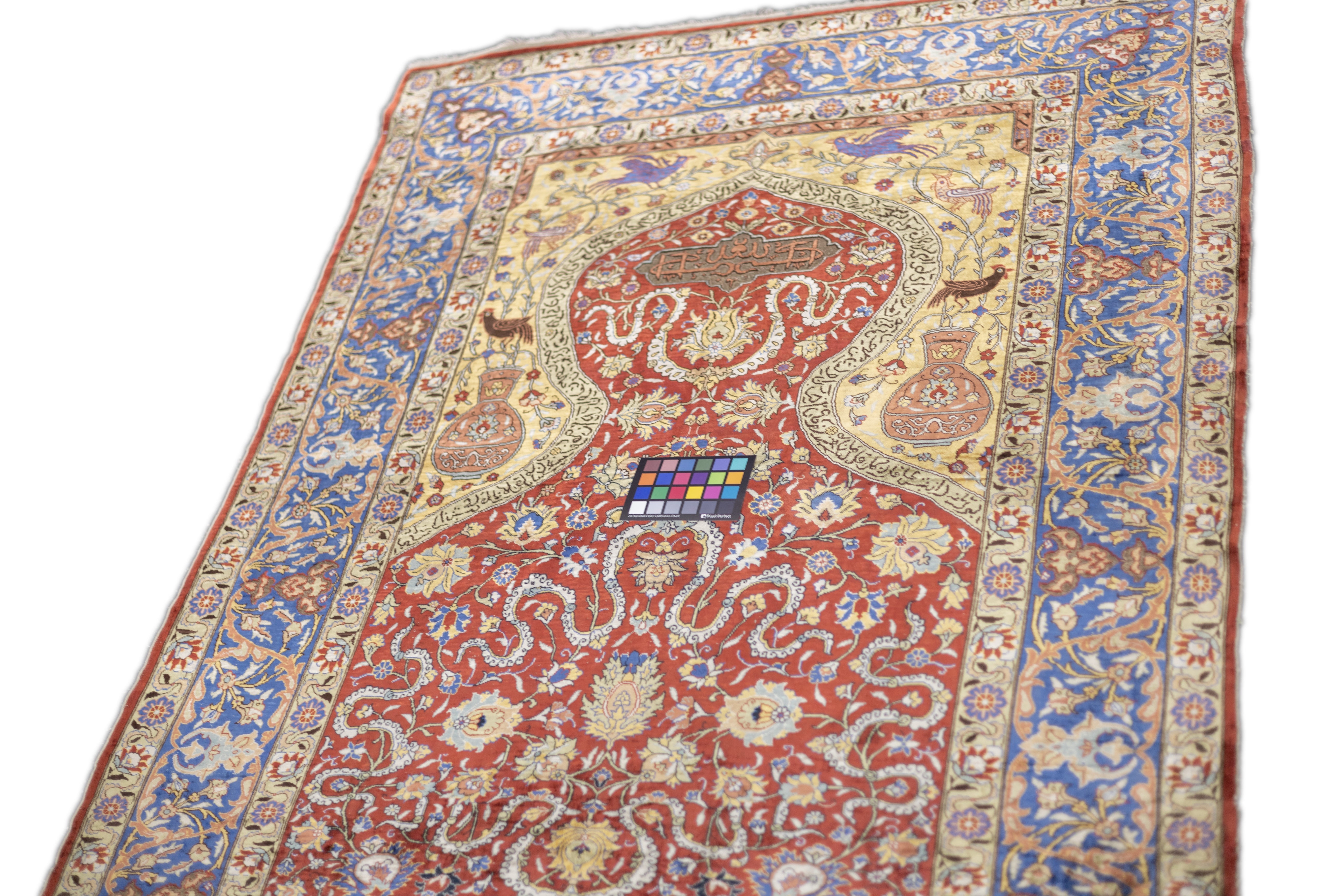 Antique Silk Hereke Rug 4' 4'' x 6' 3"