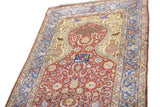 Antique Silk Hereke Rug 4' 4'' x 6' 3"
