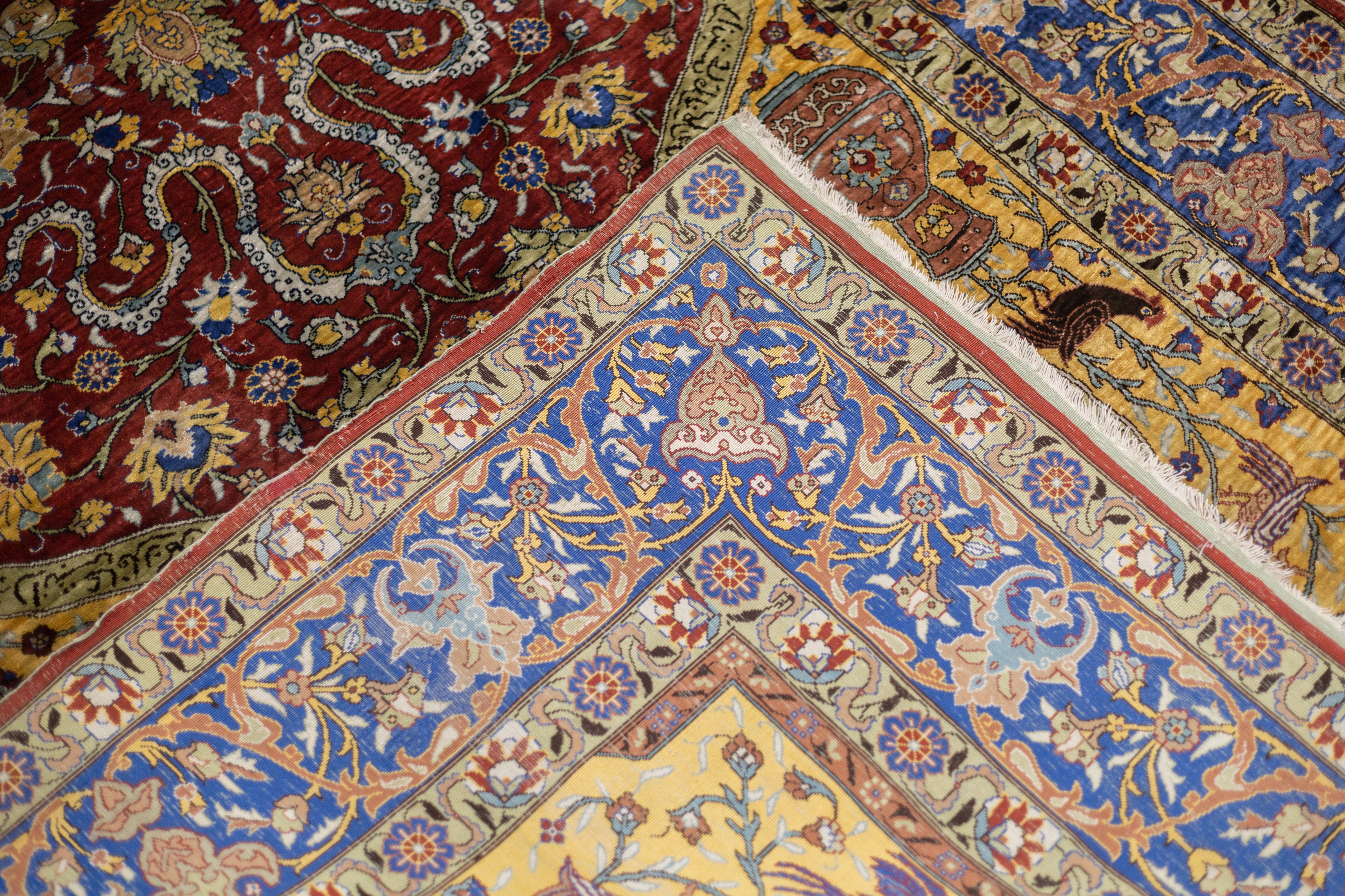 Antique Silk Hereke Rug 4' 4'' x 6' 3"