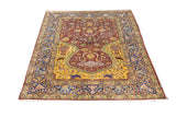 Antique Silk Hereke Rug 4' 4'' x 6' 3"