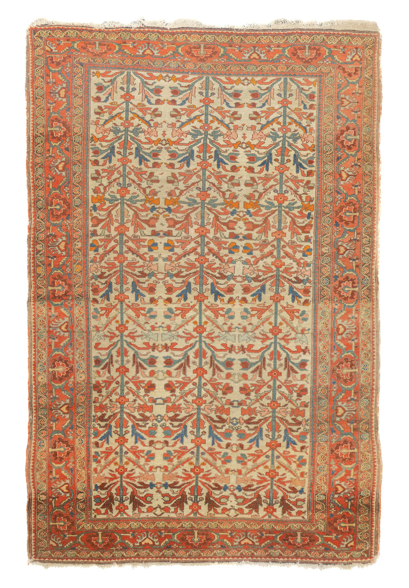 Antique  Malayer Rug 4'4'' x 6'8''