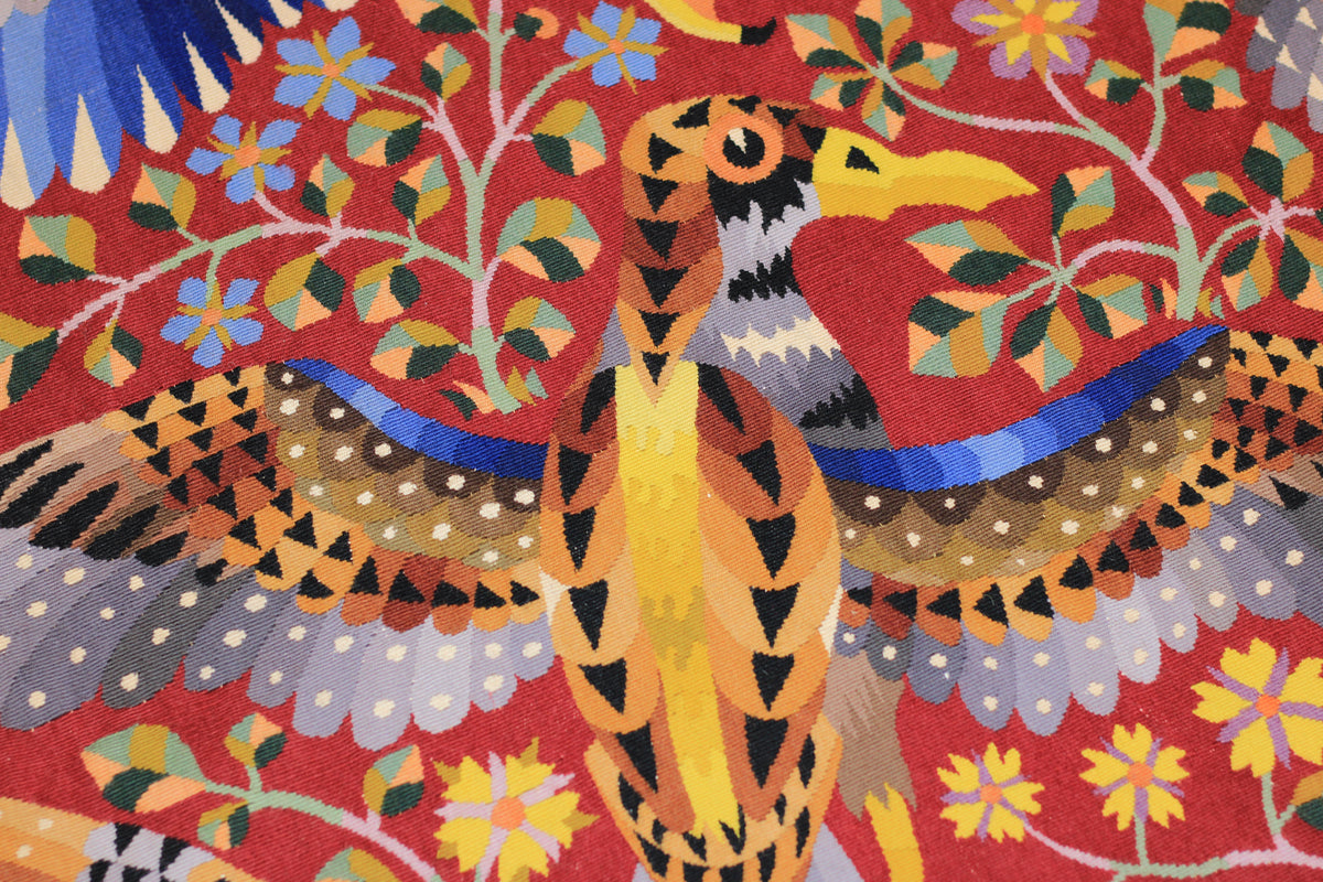 Fine Mid Century French Tapestry Signed Perrot 4' 10'' x 6' 10"