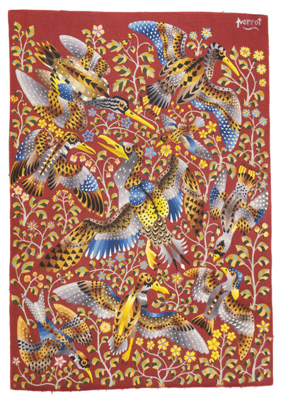 Fine Mid Century French Tapestry Signed Perrot 4' 10'' x 6' 10