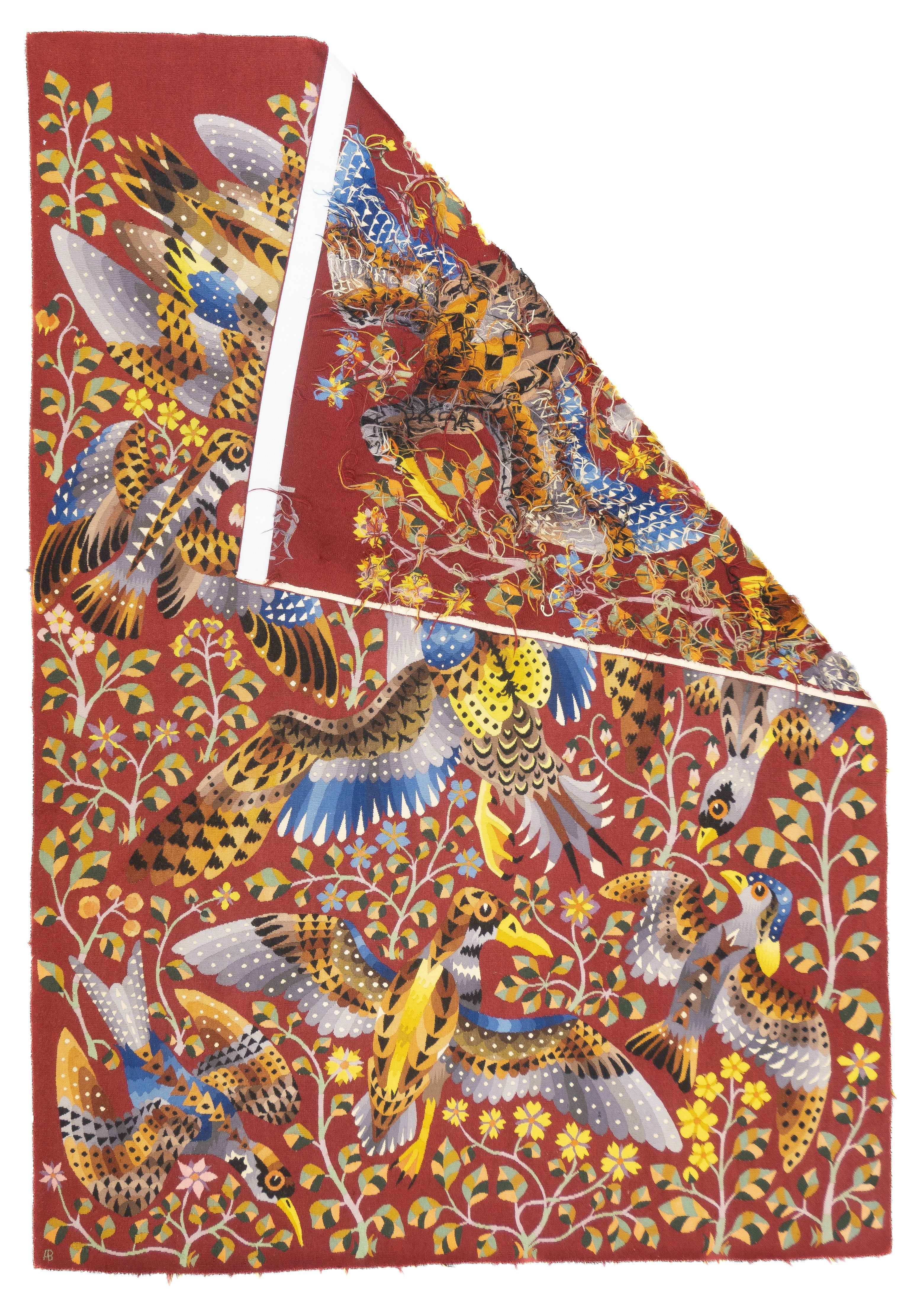 Fine Mid Century French Tapestry Signed Perrot 4' 10'' x 6' 10"