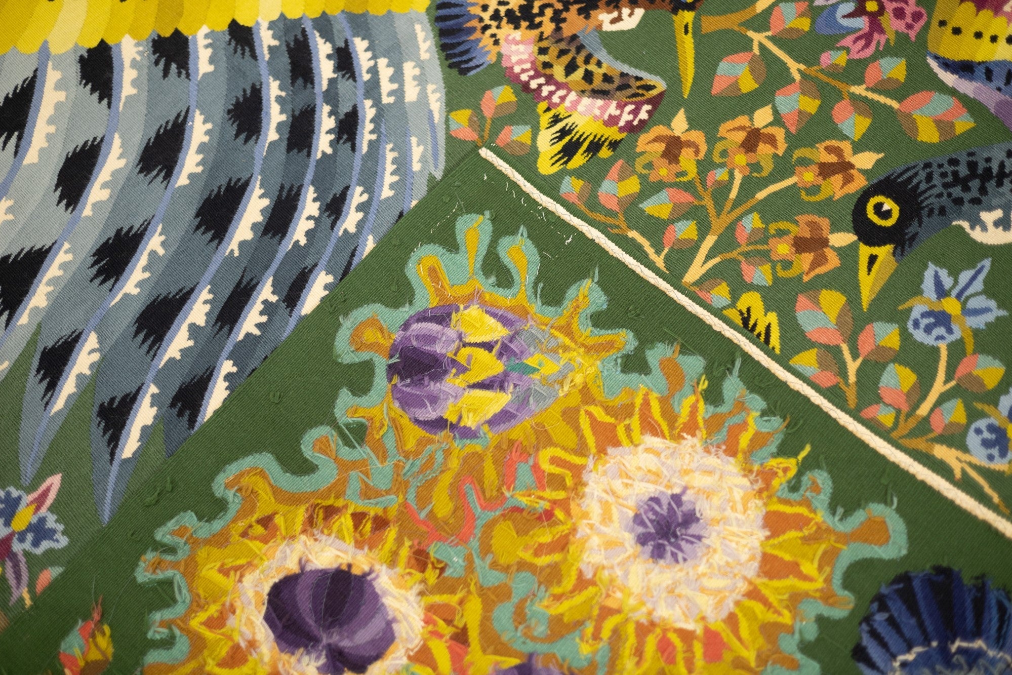 Fine Mid Century French Tapestry Signed Perrot 5'3" x 7' 5"