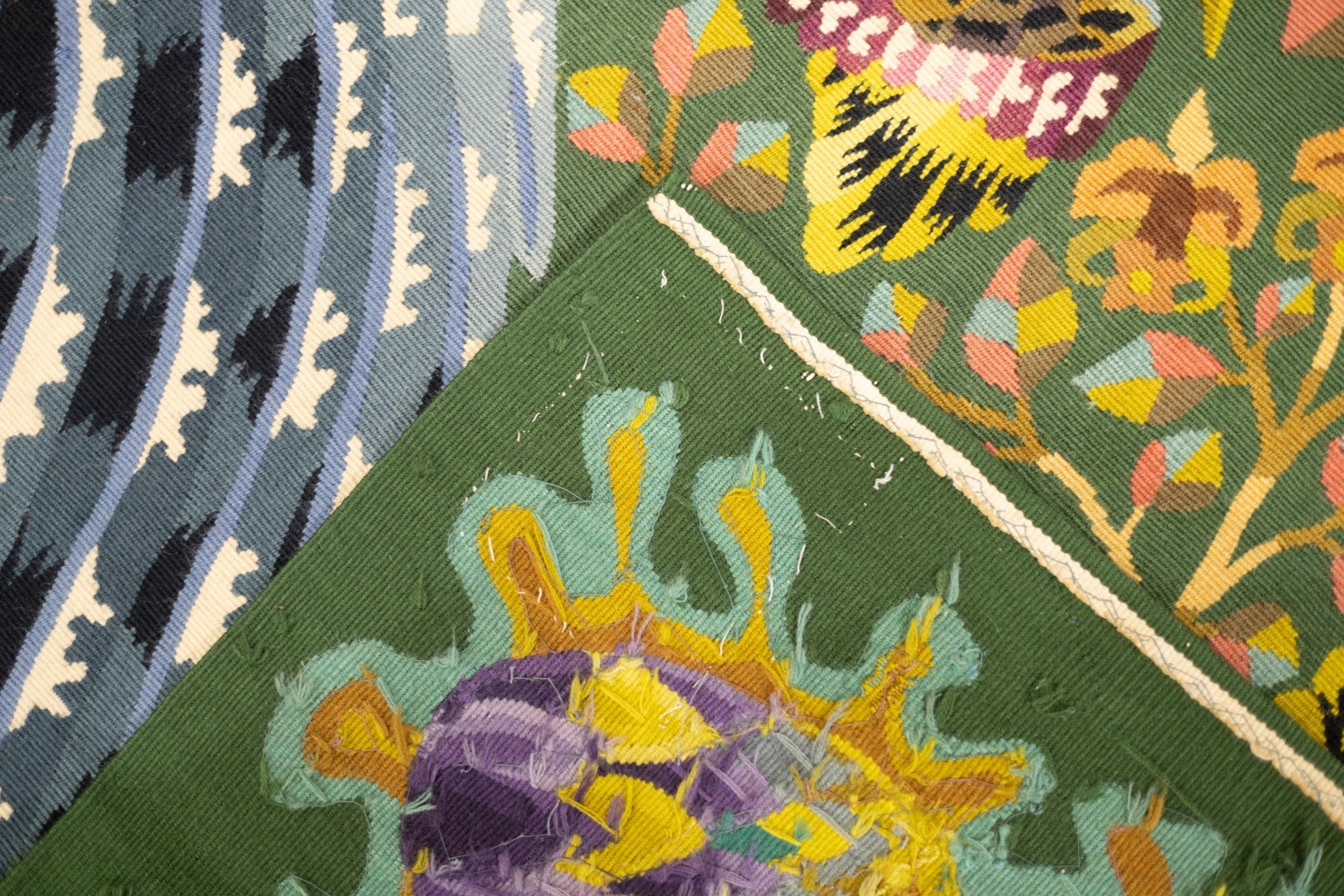 Fine Mid Century French Tapestry Signed Perrot 5'3" x 7' 5"
