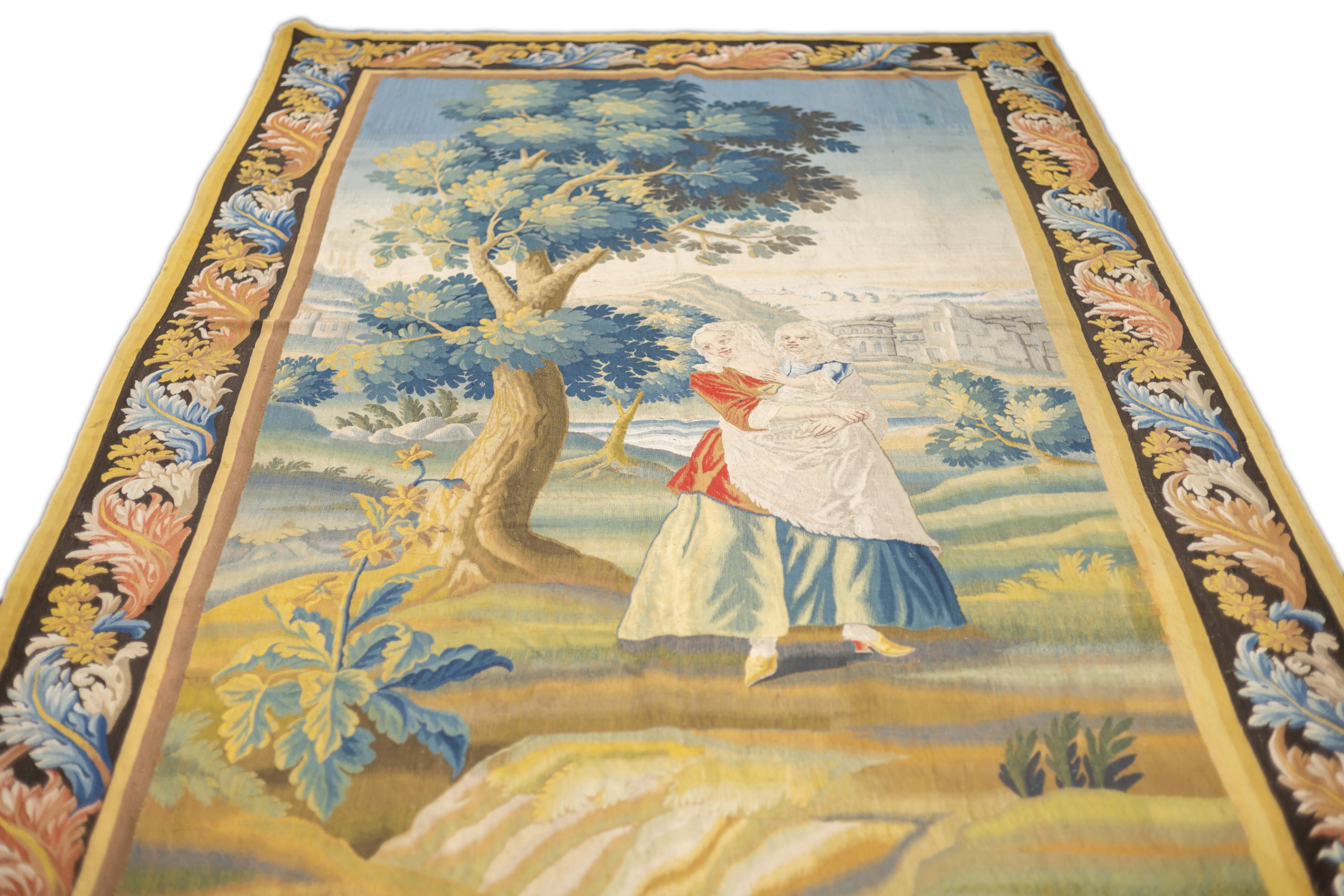 Antique Fine French Beauvais Tapestry 6' 3'' x 10' 6''