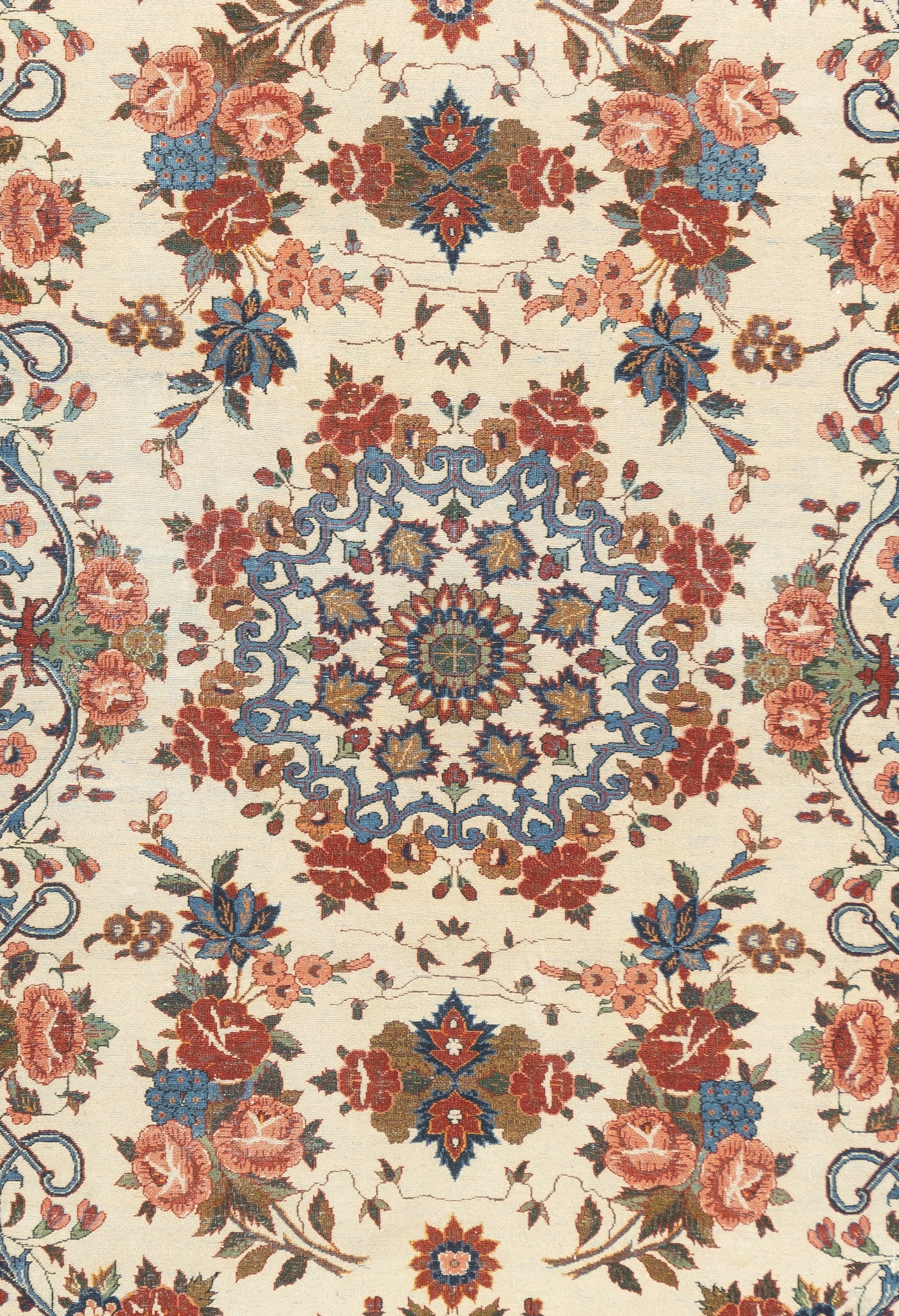 Antique Isfahan Rug 5'0" x 7'6''