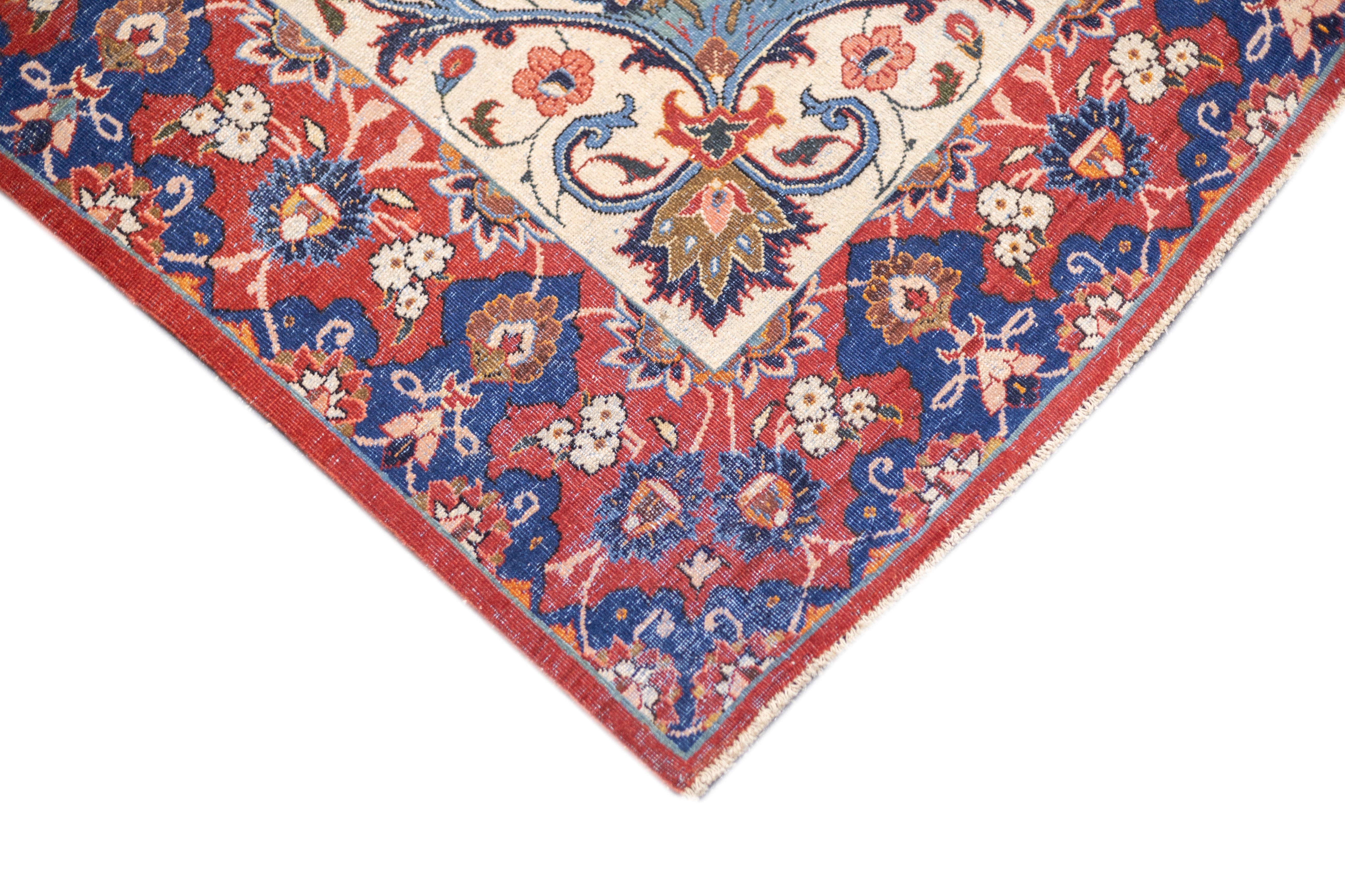 Antique Isfahan Rug 5'0" x 7'6''
