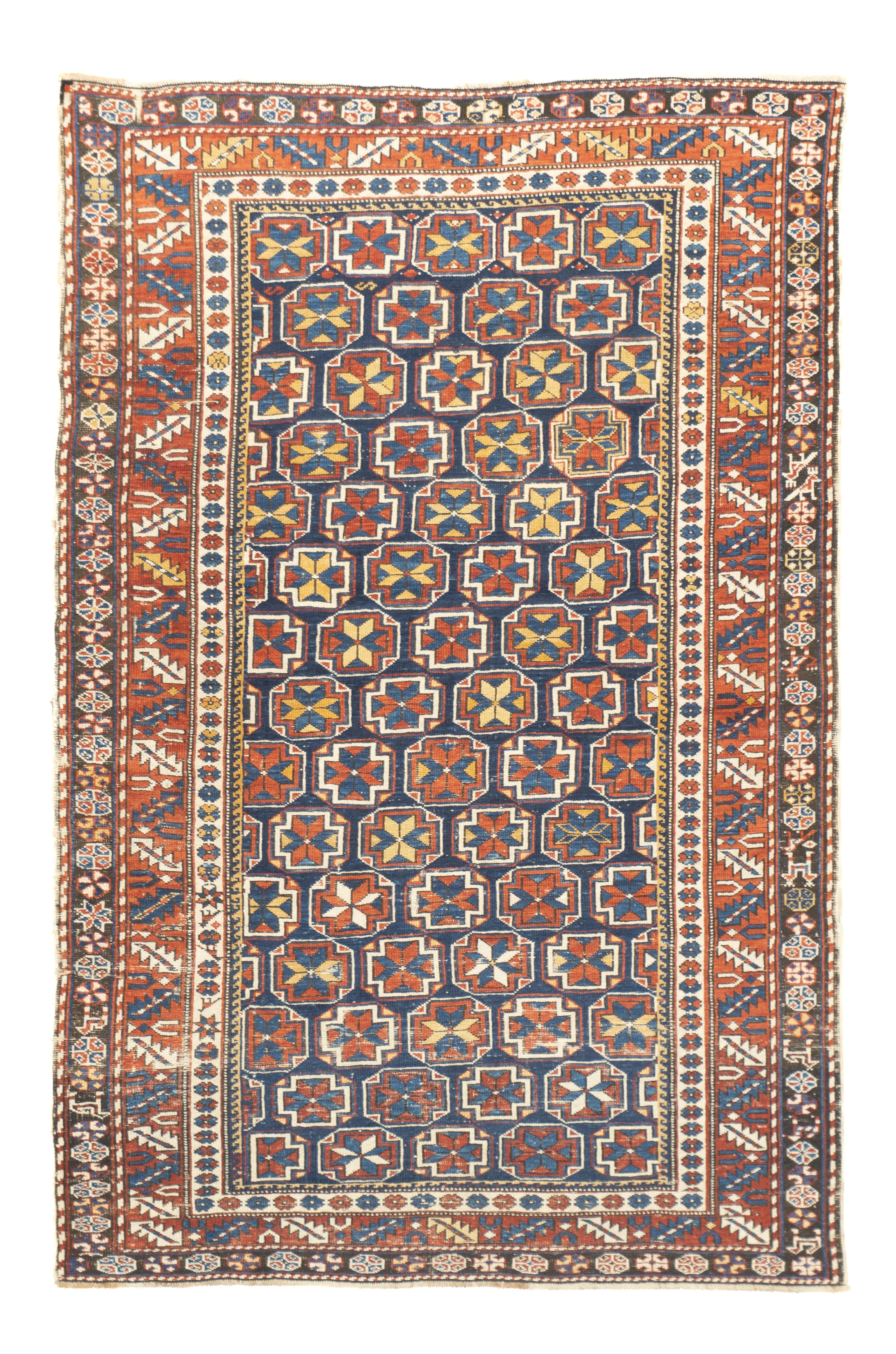 Antique Caucasian Shirvan 3'8'' x 5'8''