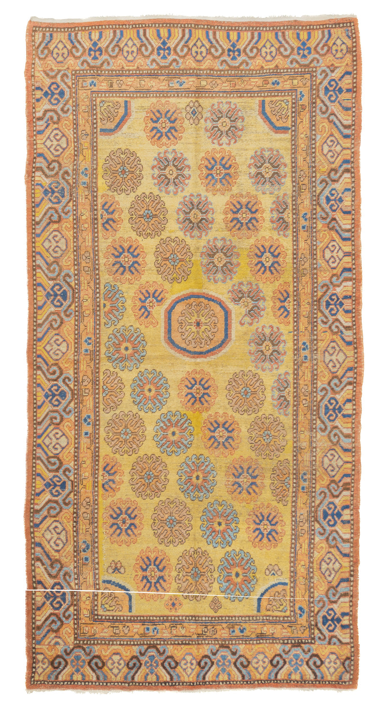 Fine Antique Khotan Rug 5'3'' x 10'8''
