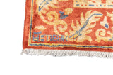 Fine Vintage Art & Craft Design Wool Rug 4'11'' x 6'6''