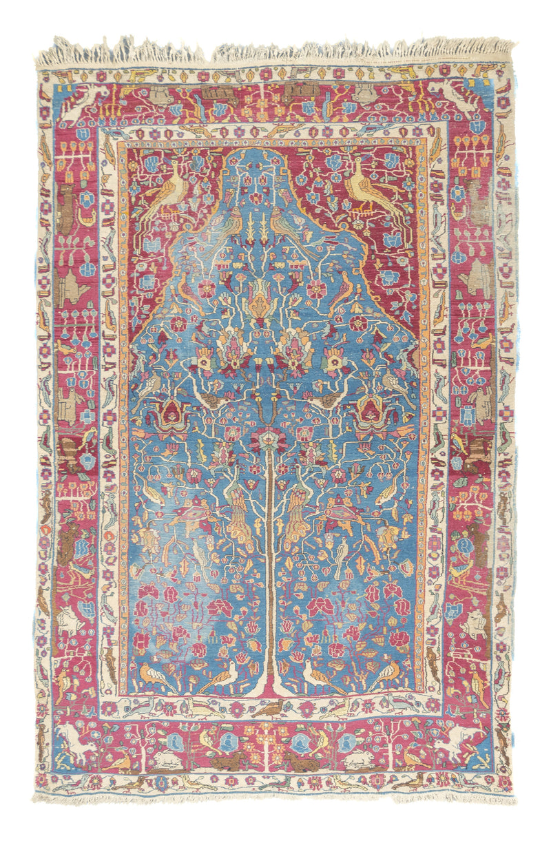 Antique  Tehran Rug 4'9'' x 7'2''