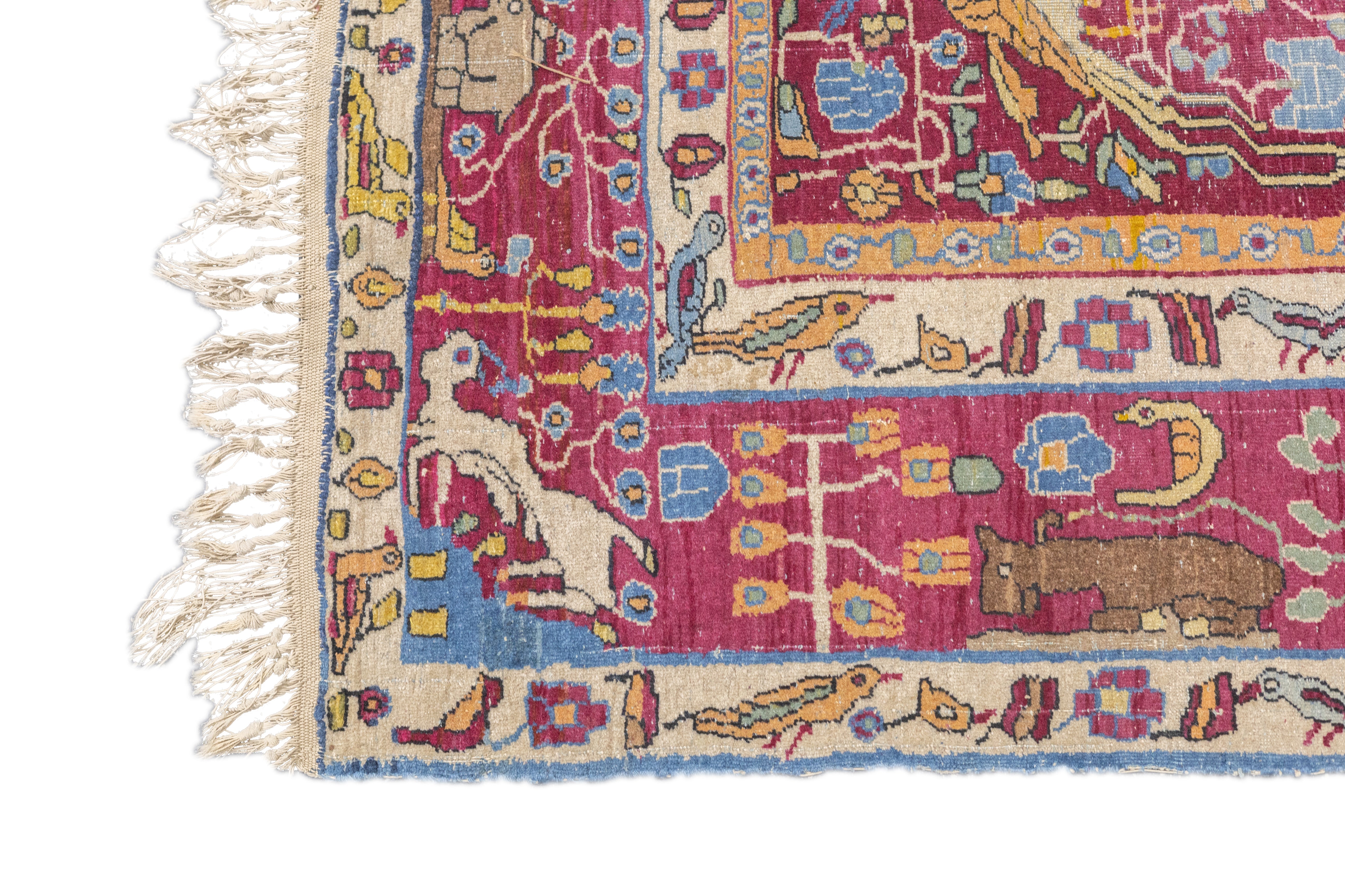 Antique  Tehran Rug 4'9'' x 7'2''