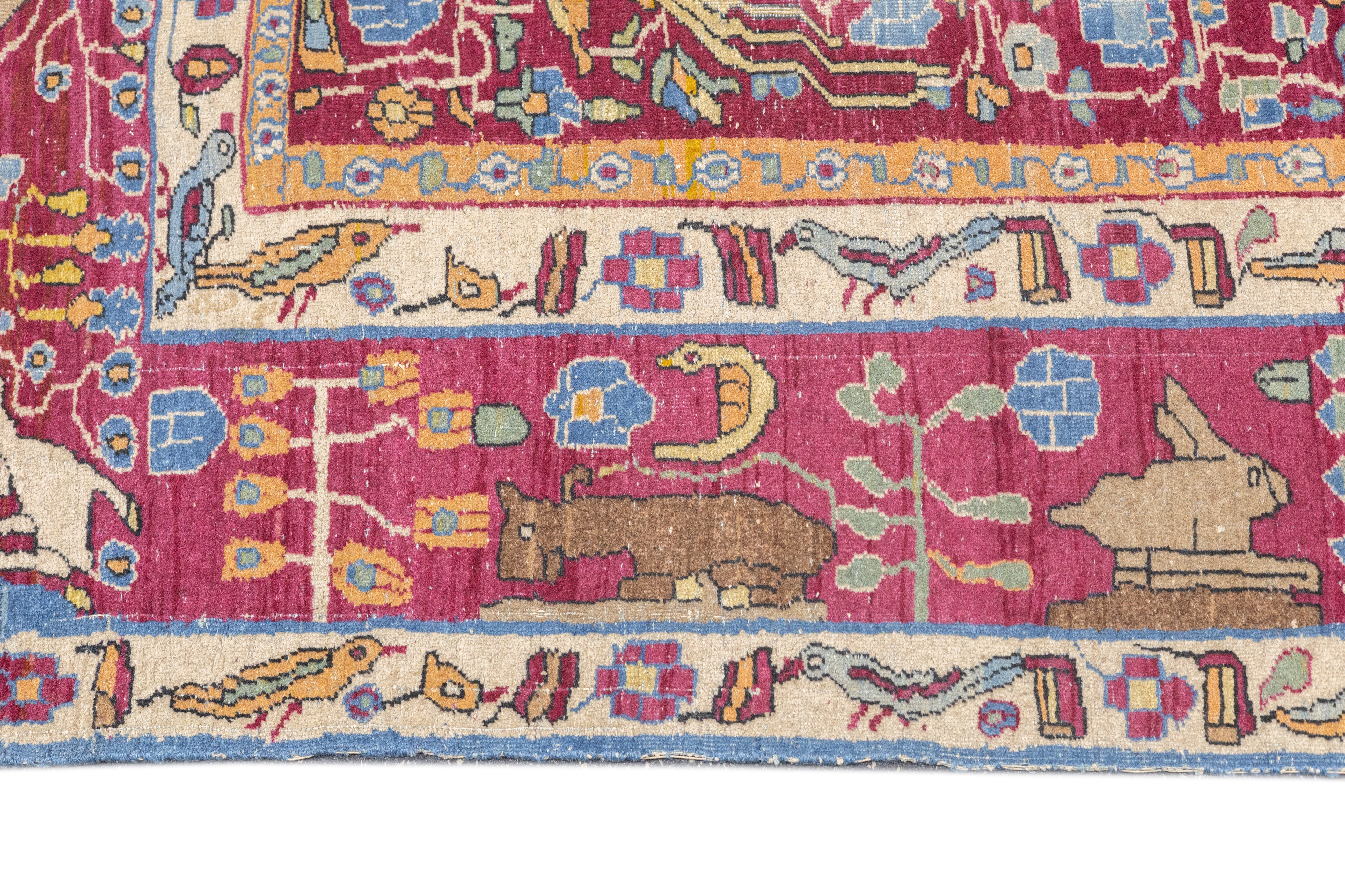 Antique  Tehran Rug 4'9'' x 7'2''