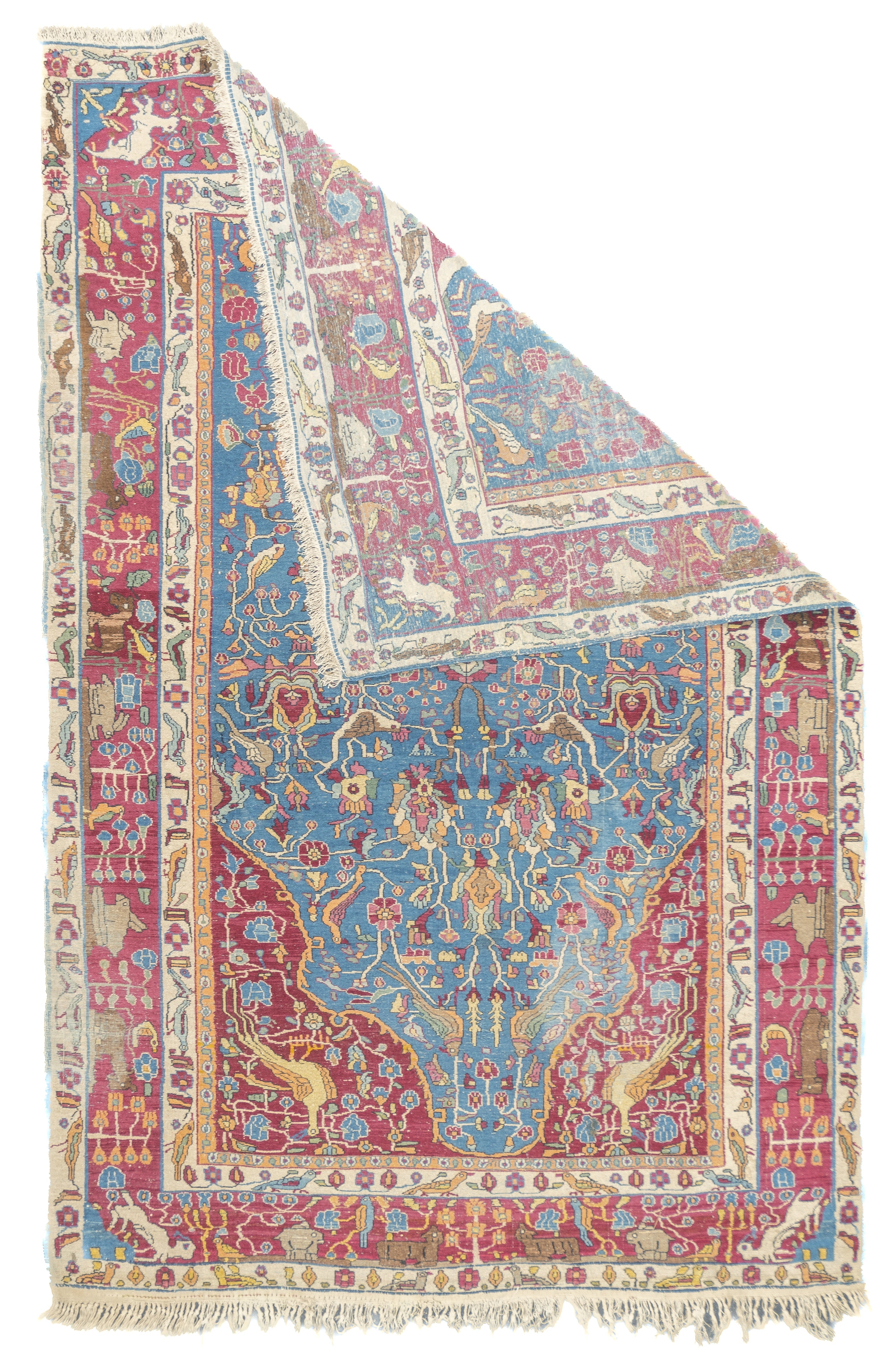 Antique  Tehran Rug 4'9'' x 7'2''