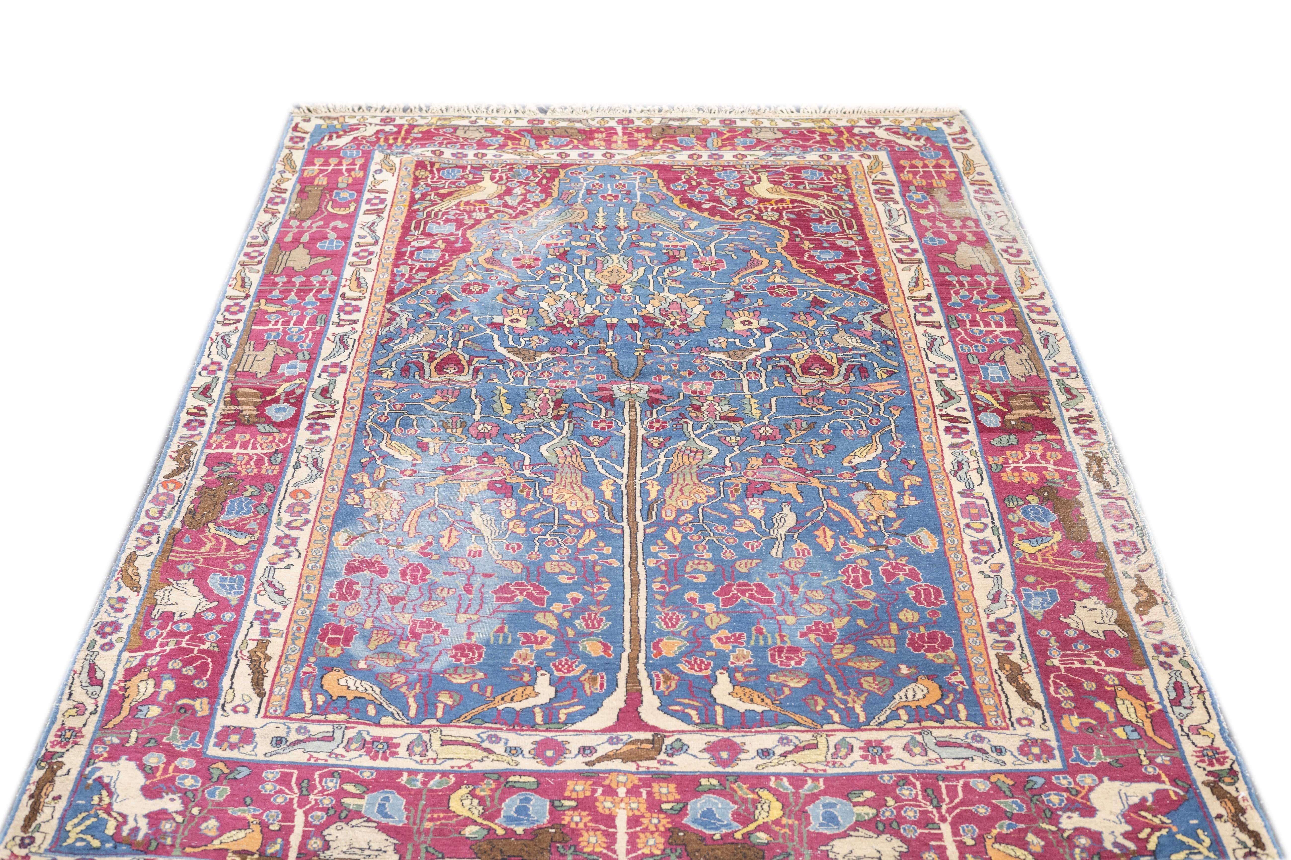 Antique  Tehran Rug 4'9'' x 7'2''