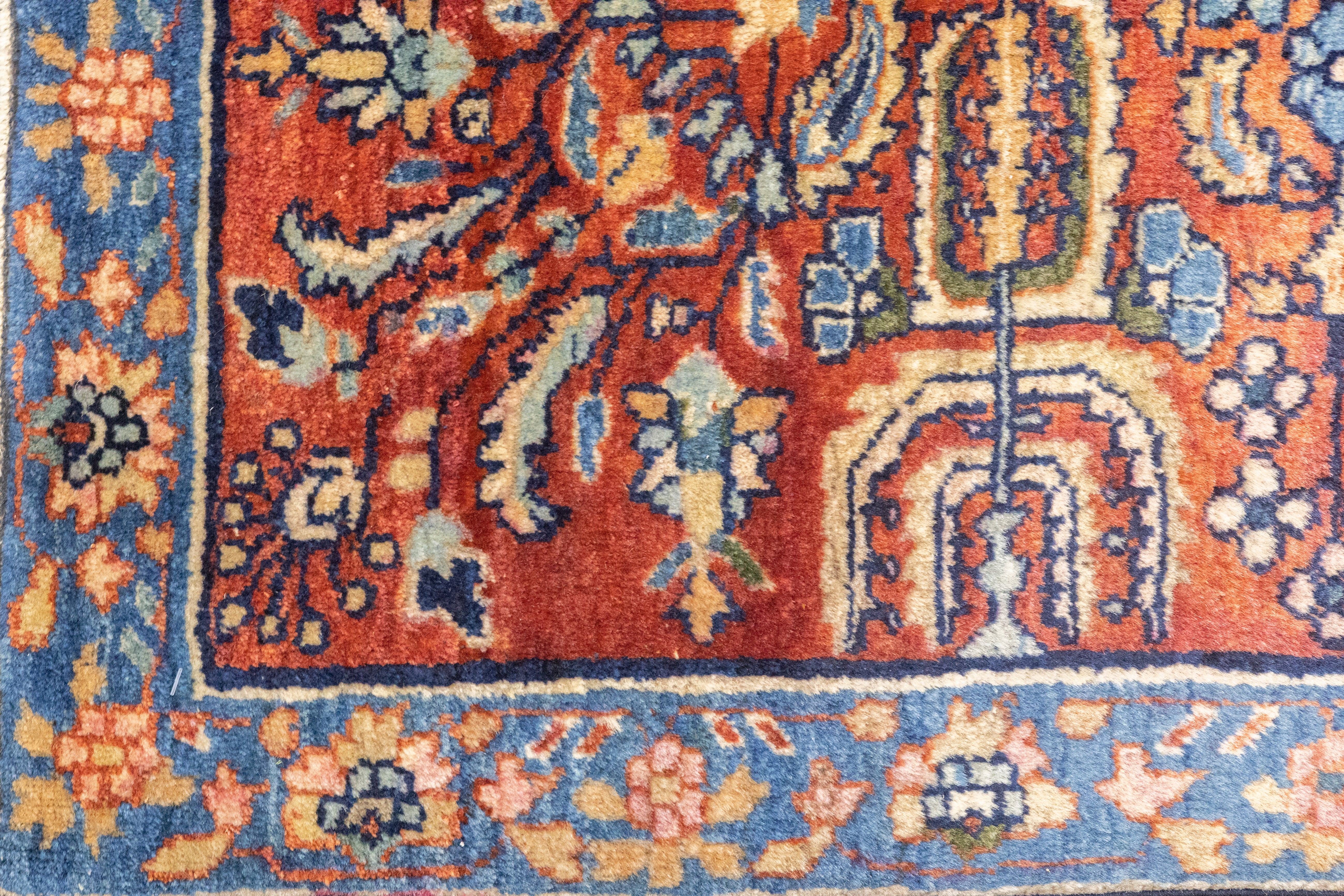 Antique Sarouk Rug 8'8'' x 11'8''