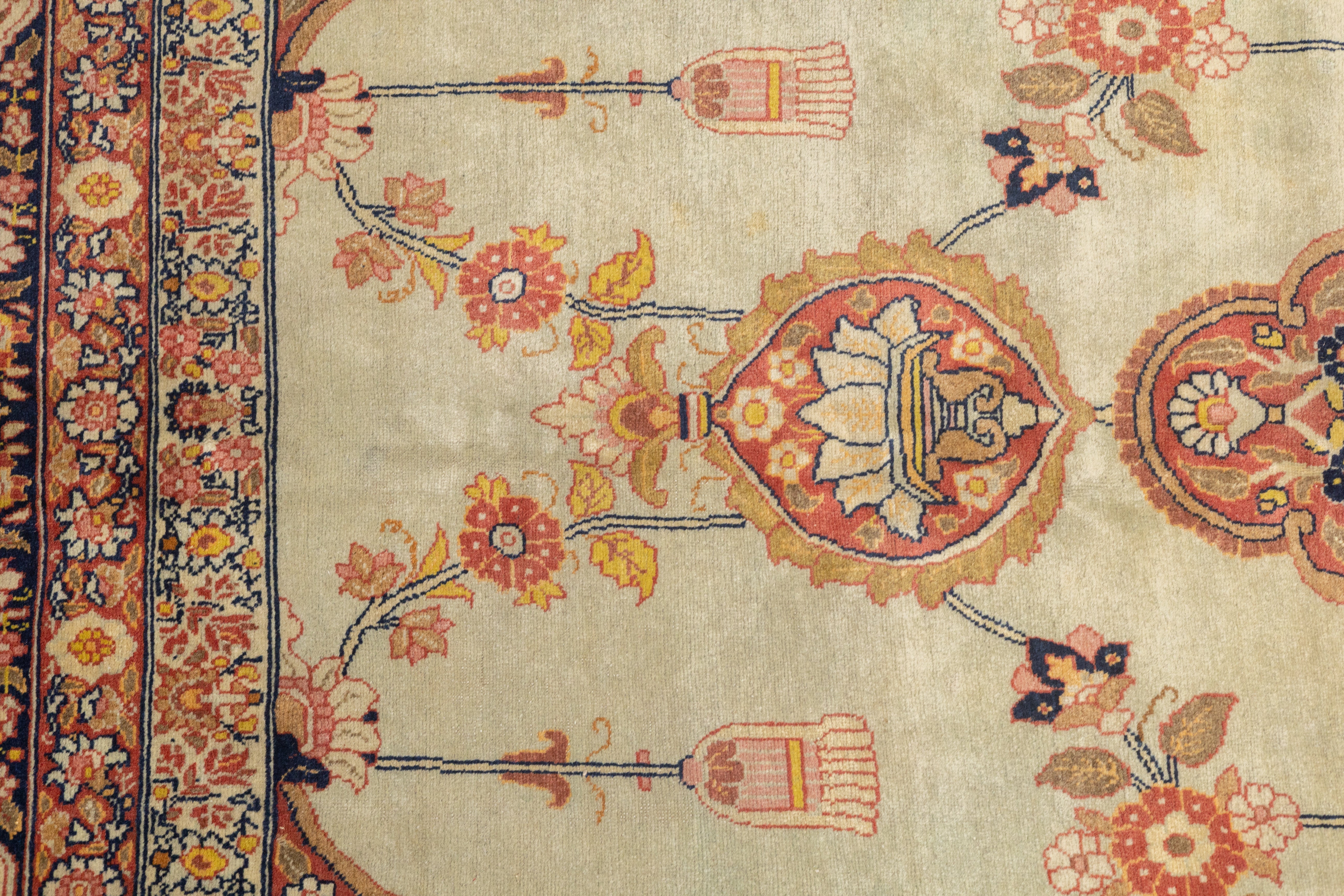 Antique Haji Jalili Tabriz Rug 9'1'' x 12'9''