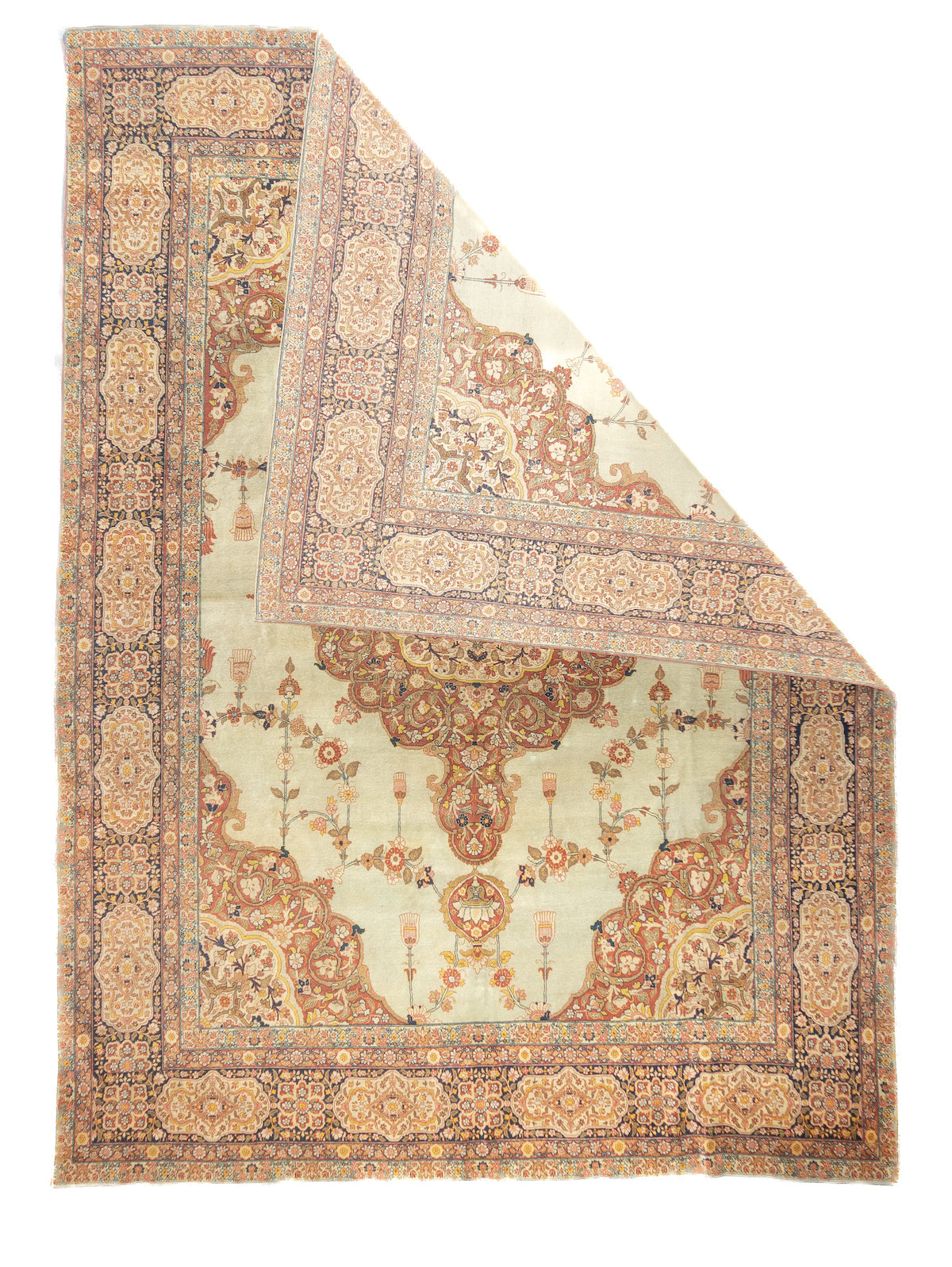 Antique Haji Jalili Tabriz Rug 9'1'' x 12'9''
