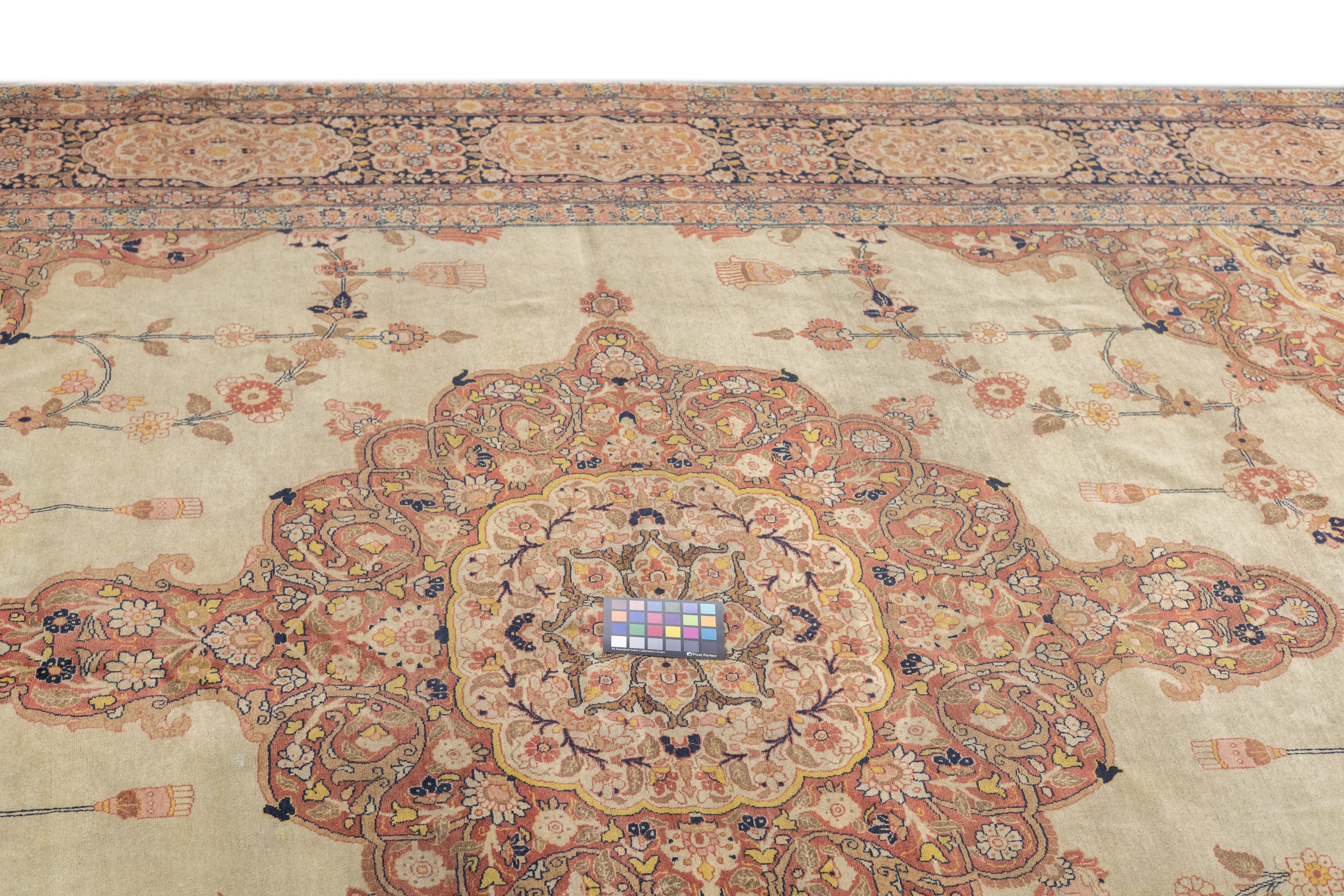 Antique Haji Jalili Tabriz Rug 9'1'' x 12'9''